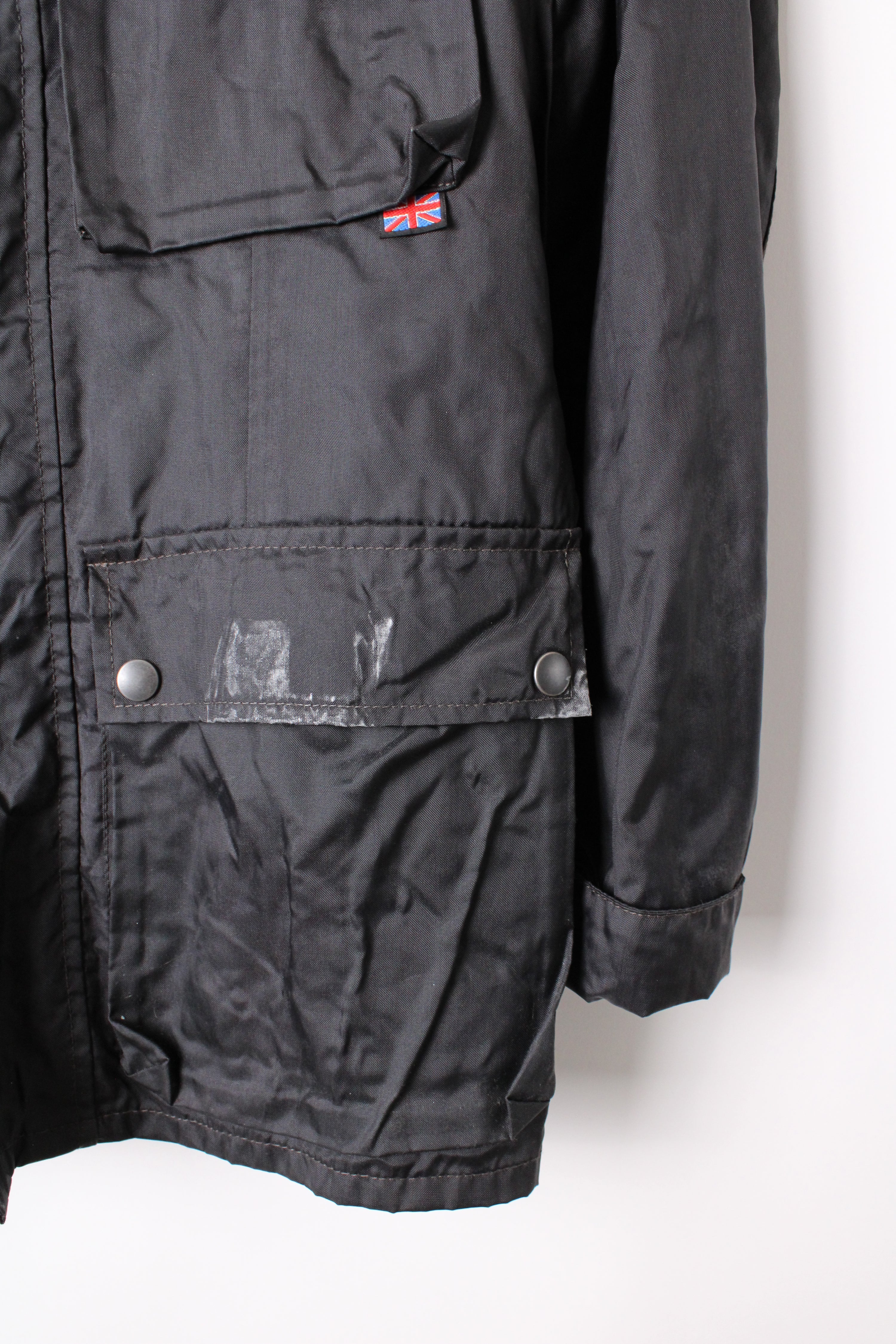 BELSTAFF RALLYMASTER NYLON JACKET BLACK -  S/M