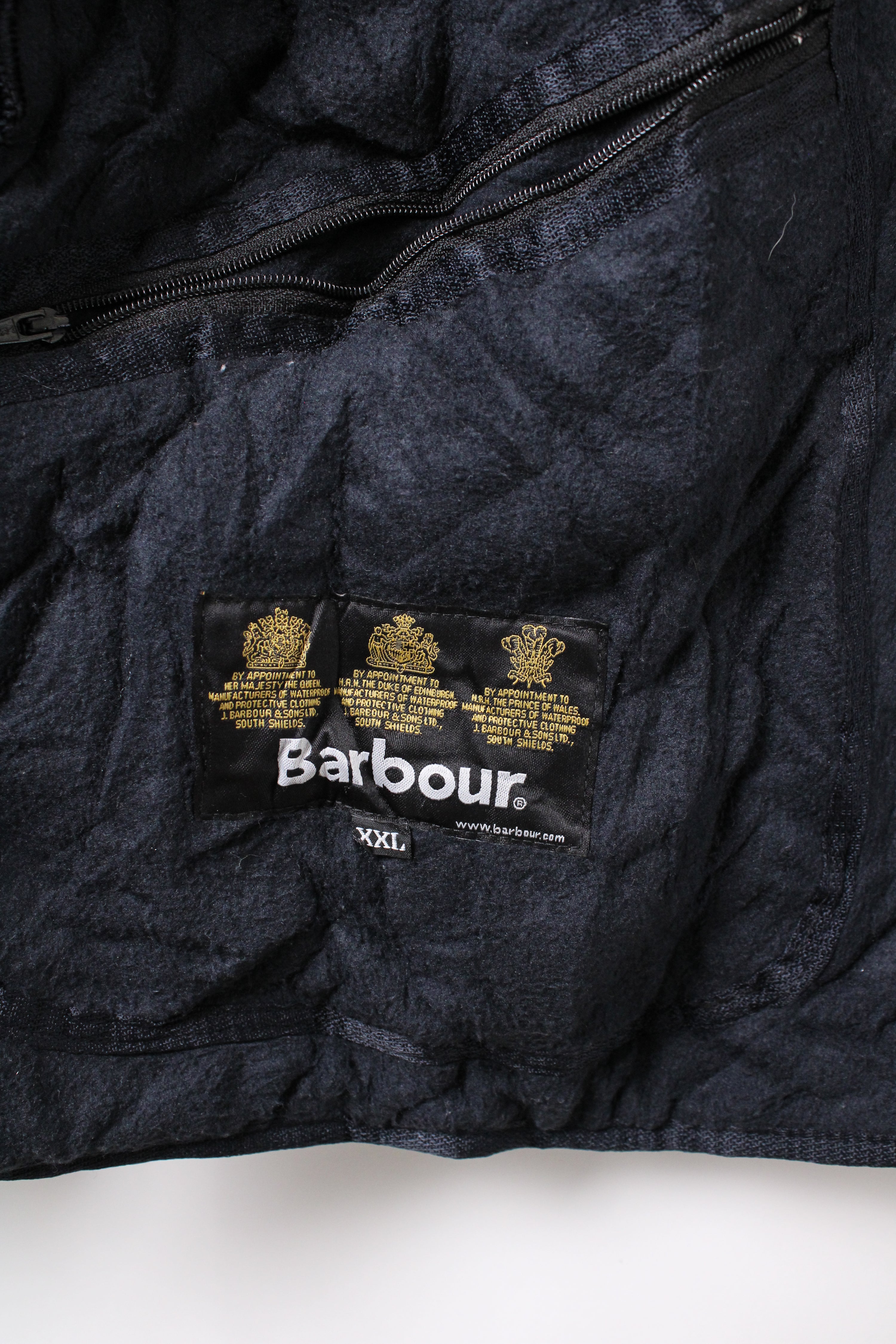 BARBOUR QUILTED JACKET POLARQUILT BLUE - XXL