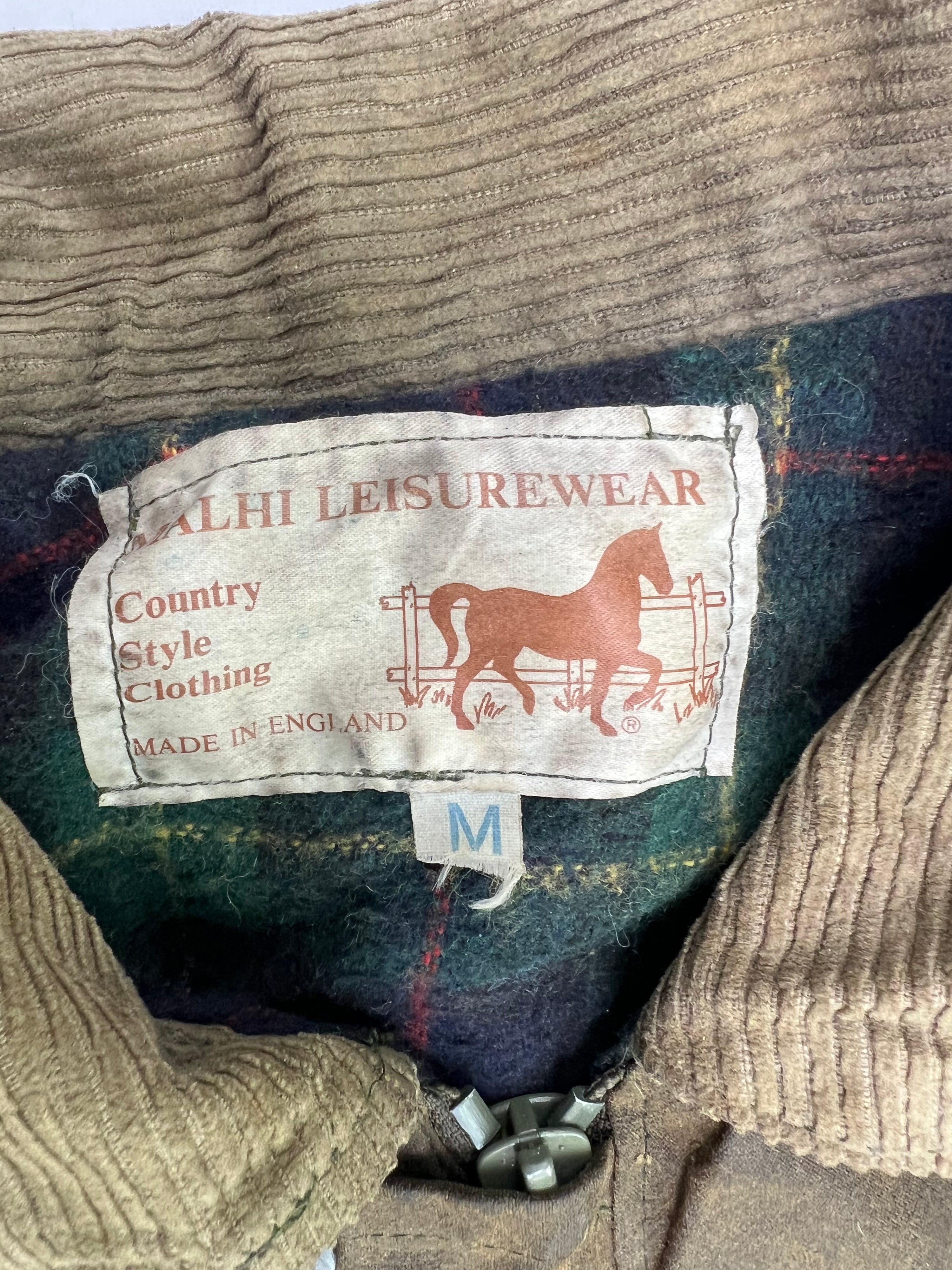 VINTAGE WAXED PARKA JACKET KHAKI GREEN - M