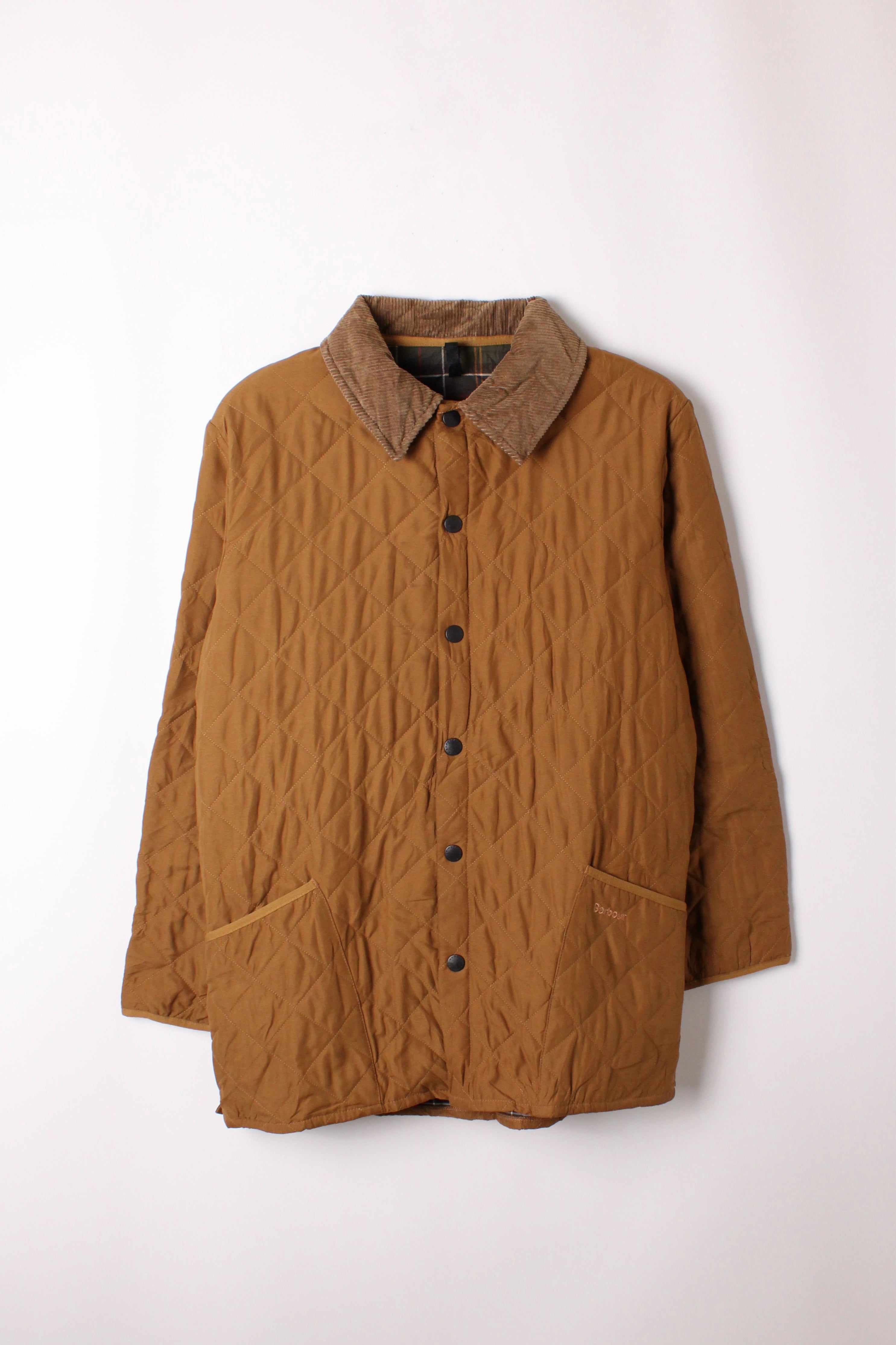 BARBOUR QUILTED ESKDALE JACKET MUSTARD - L