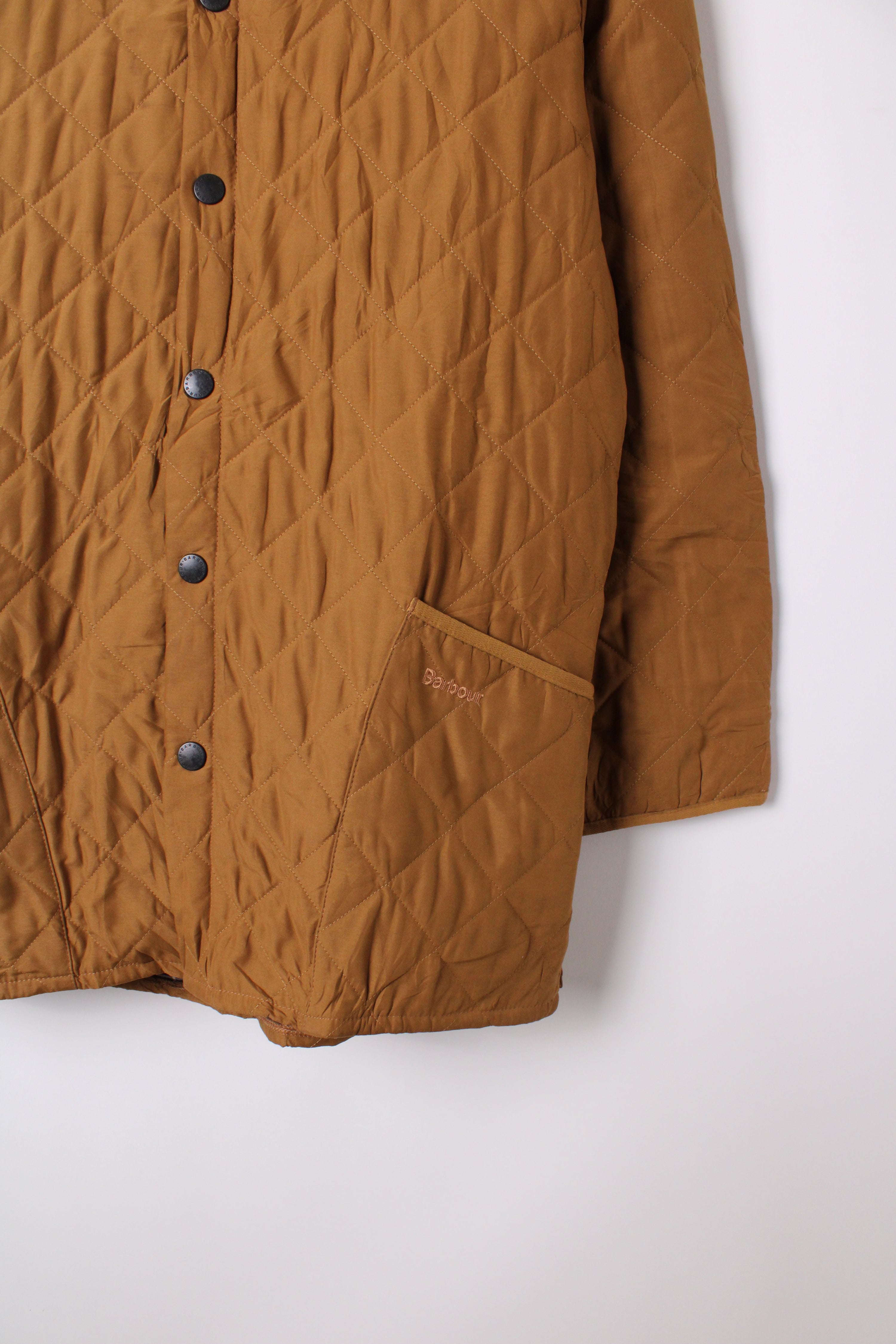 BARBOUR QUILTED ESKDALE JACKET MUSTARD - L