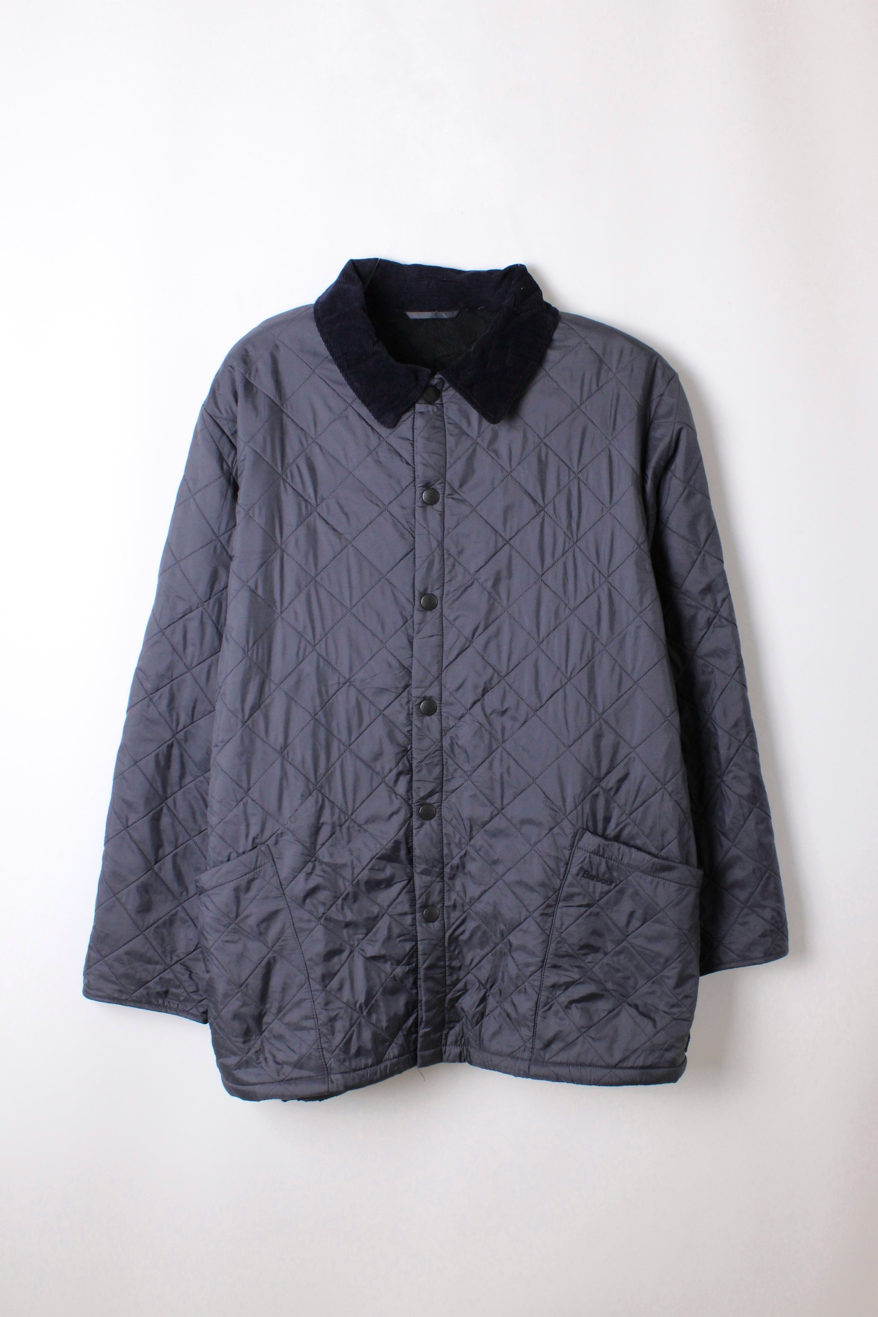 BARBOUR QUILTED JACKET EYNSFORD BLUE - XXL