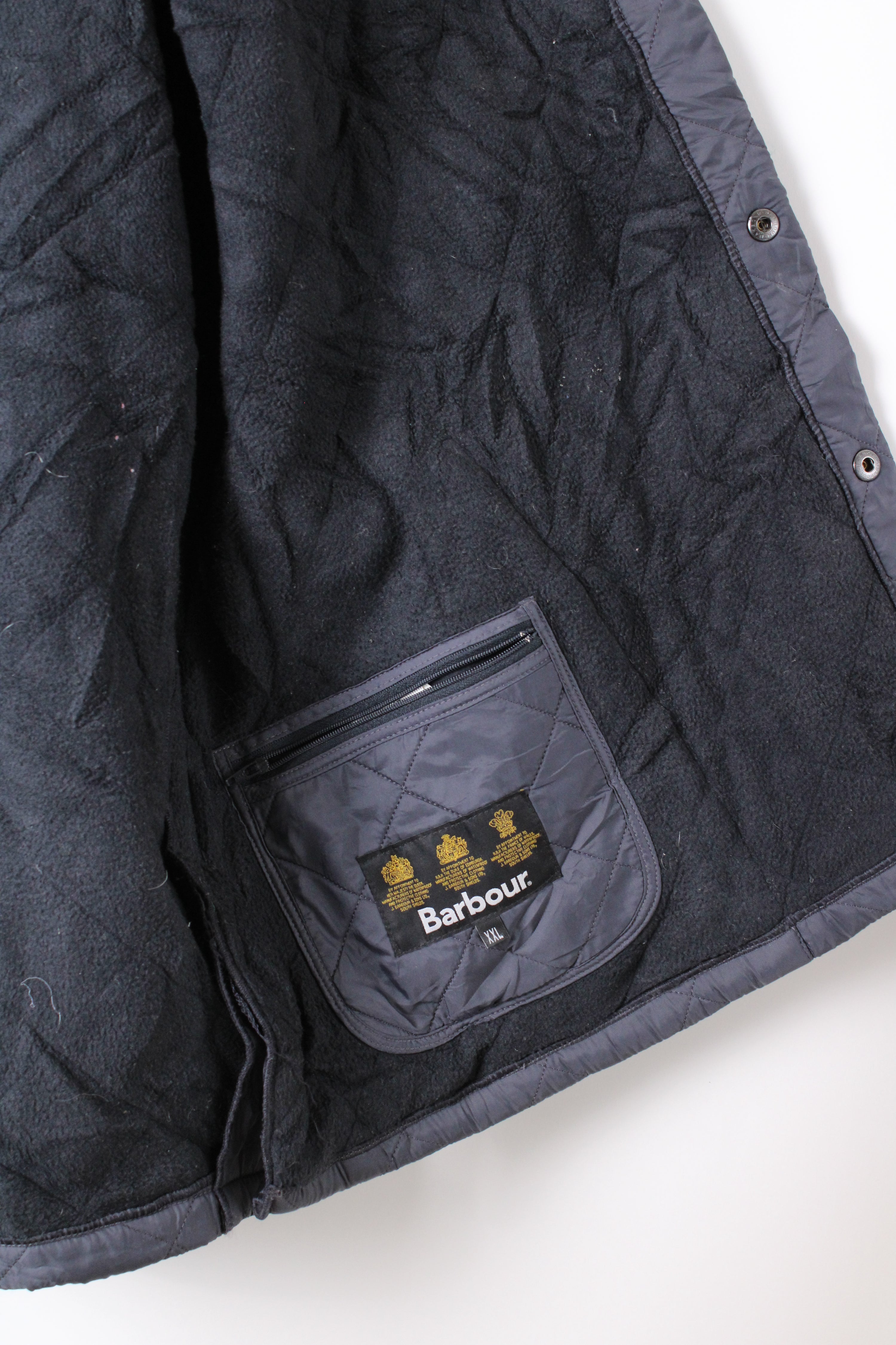 BARBOUR QUILTED JACKET EYNSFORD BLUE - XXL