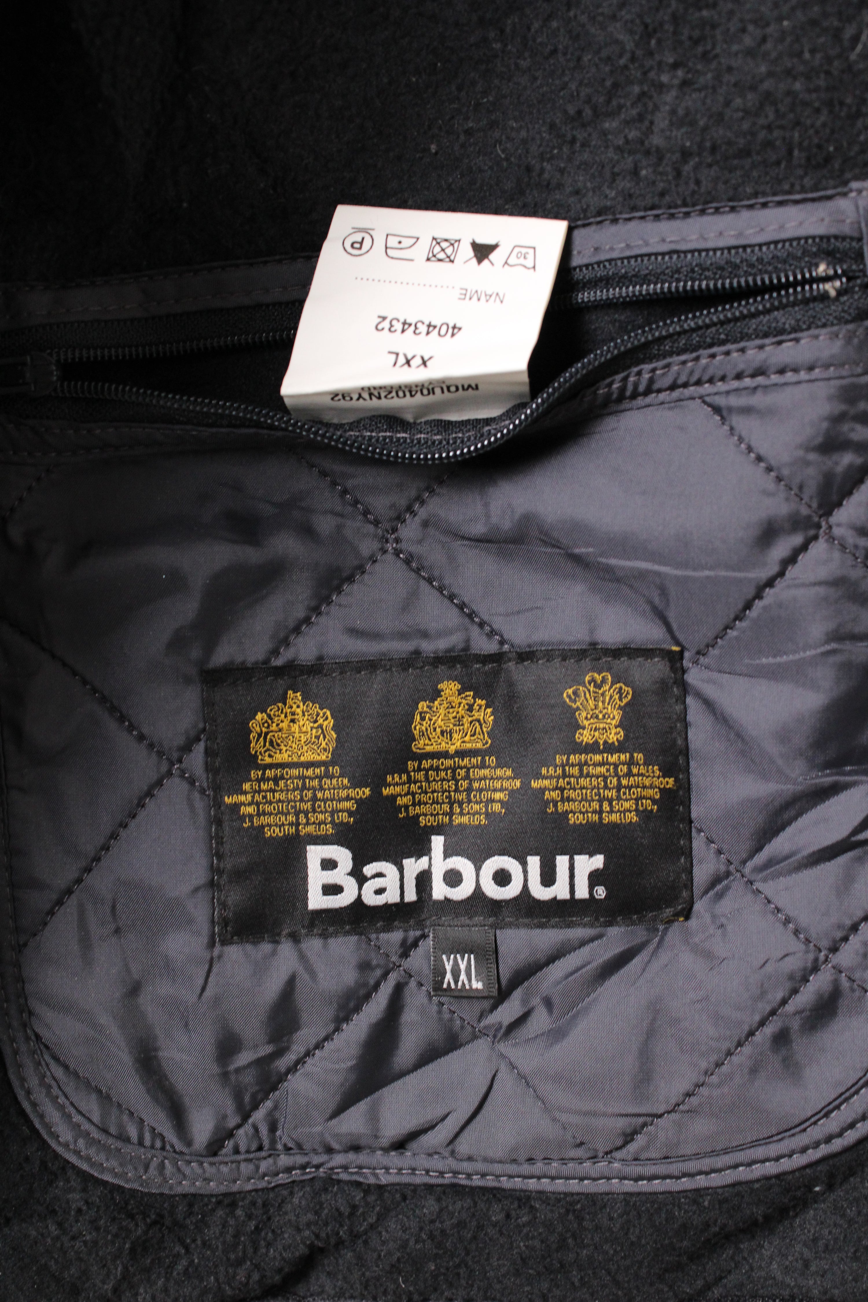 BARBOUR QUILTED JACKET EYNSFORD BLUE - XXL