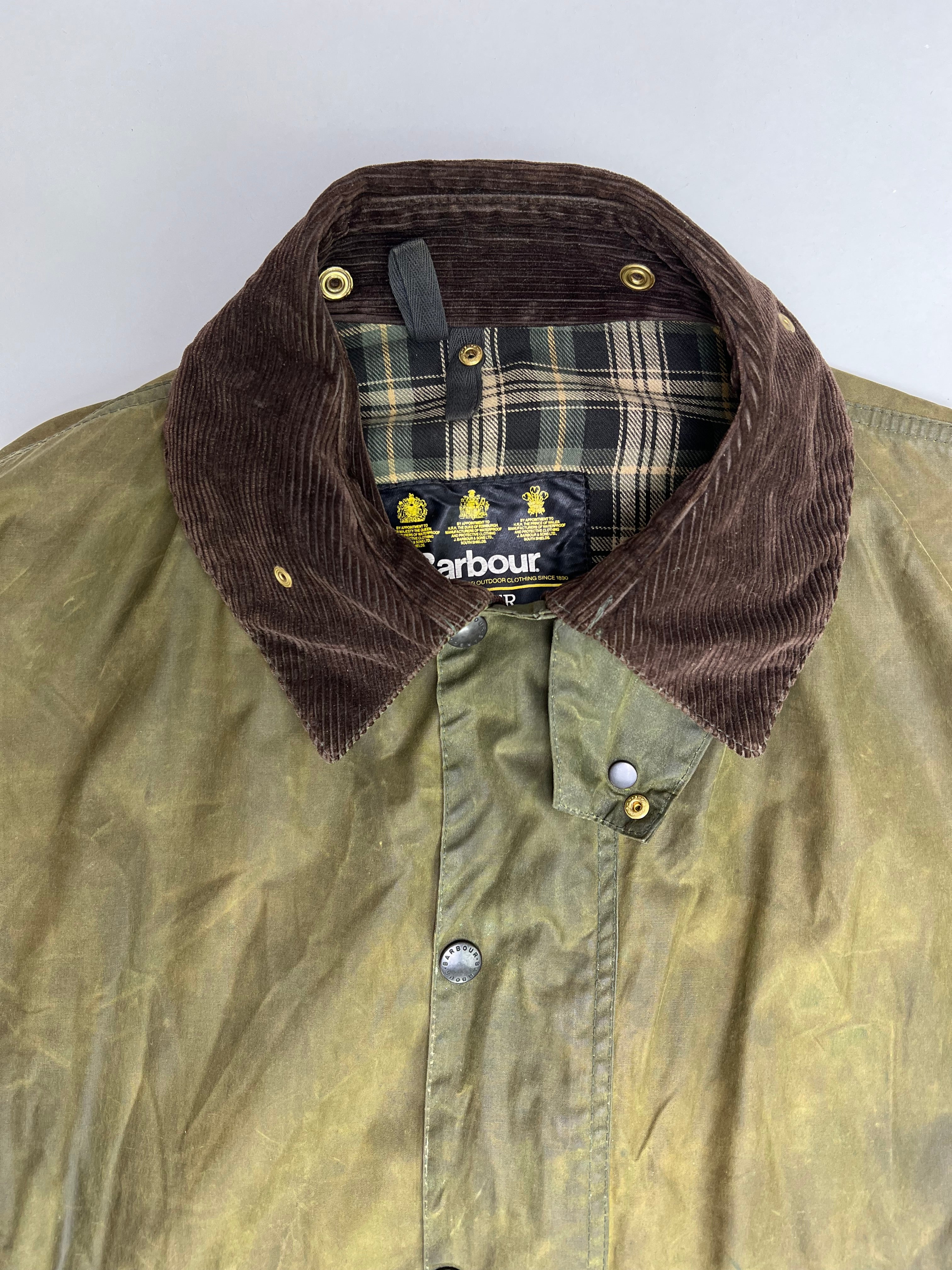 Border Wax Barbour Border Jacket BARBOUR BORDER WAXED JACKET GREEN