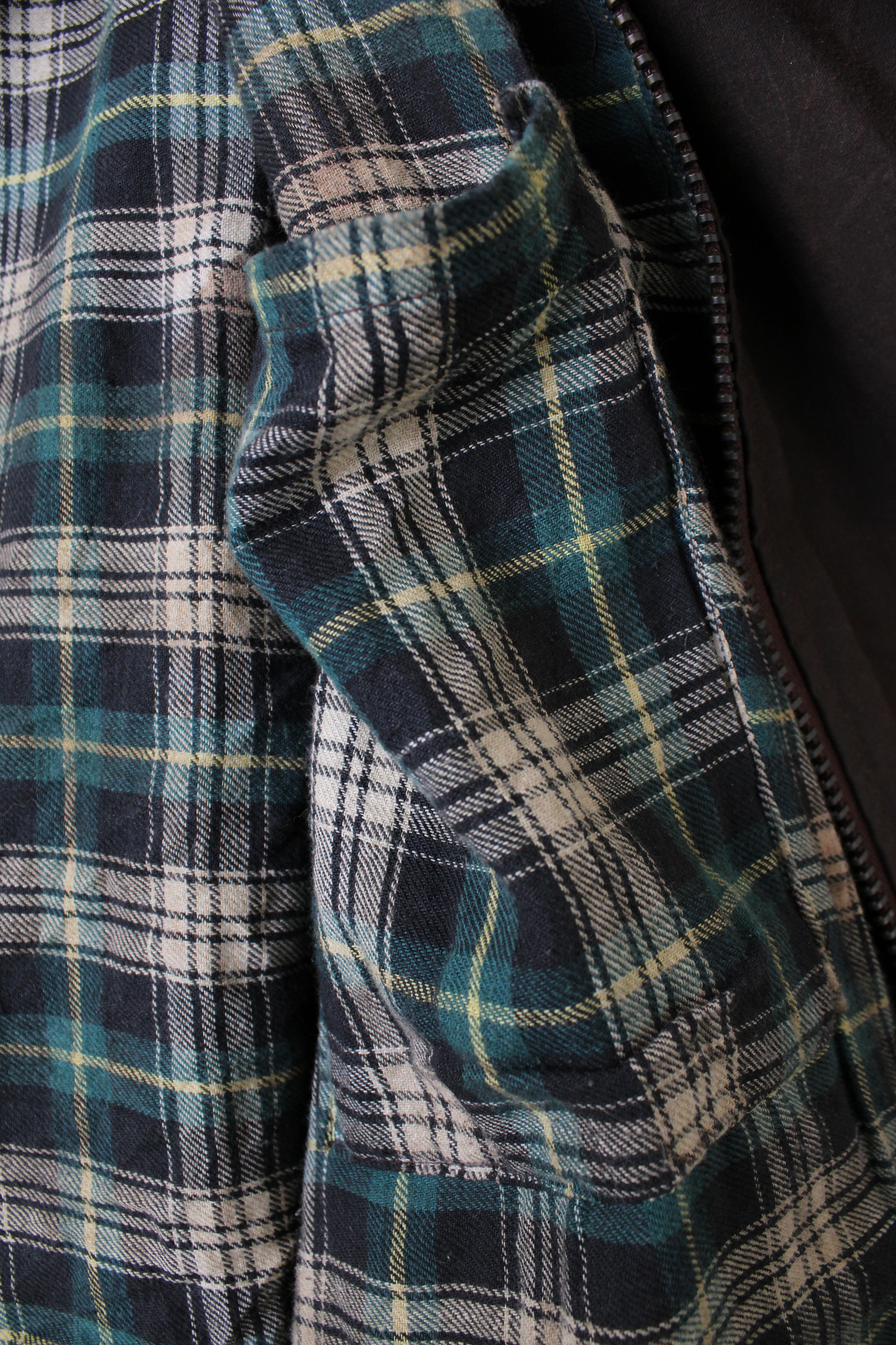 VINTAGE WAXED LONG PARKA JACKET BROWN - XXXL