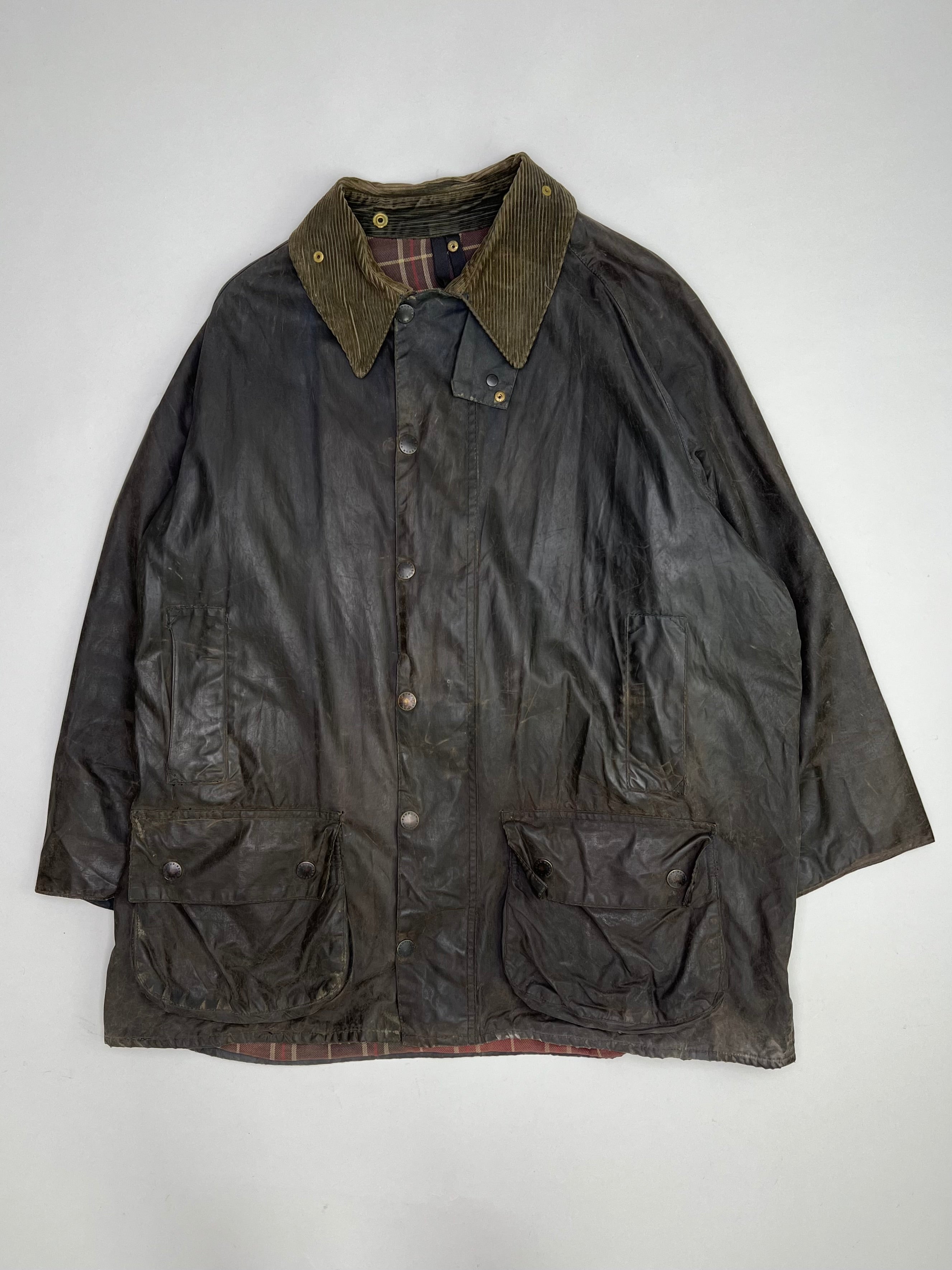 BARBOUR BEAUFORT WAXED JACKET BLUE - L/XL