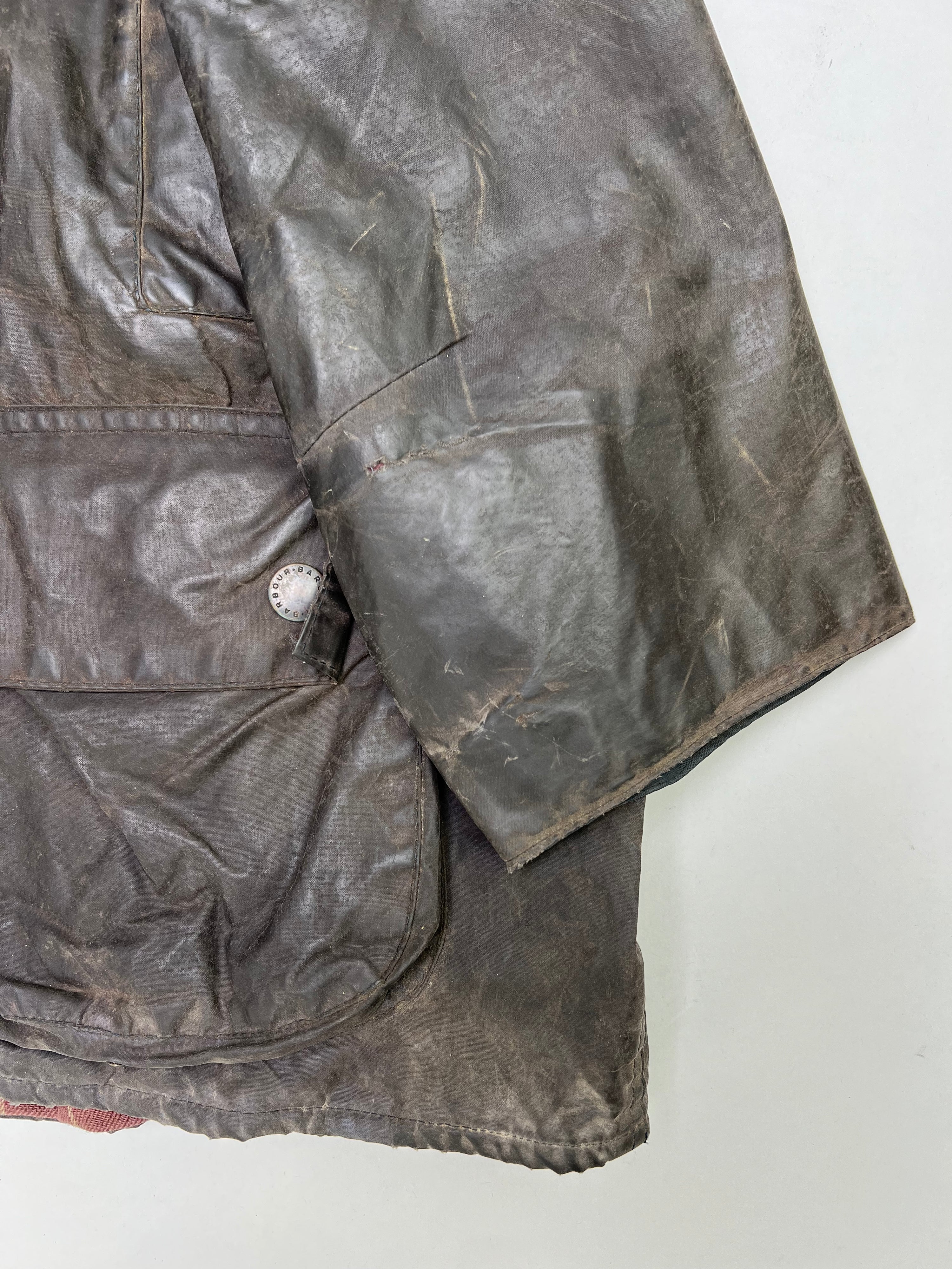 BARBOUR BEAUFORT WAXED JACKET BLUE - L/XL