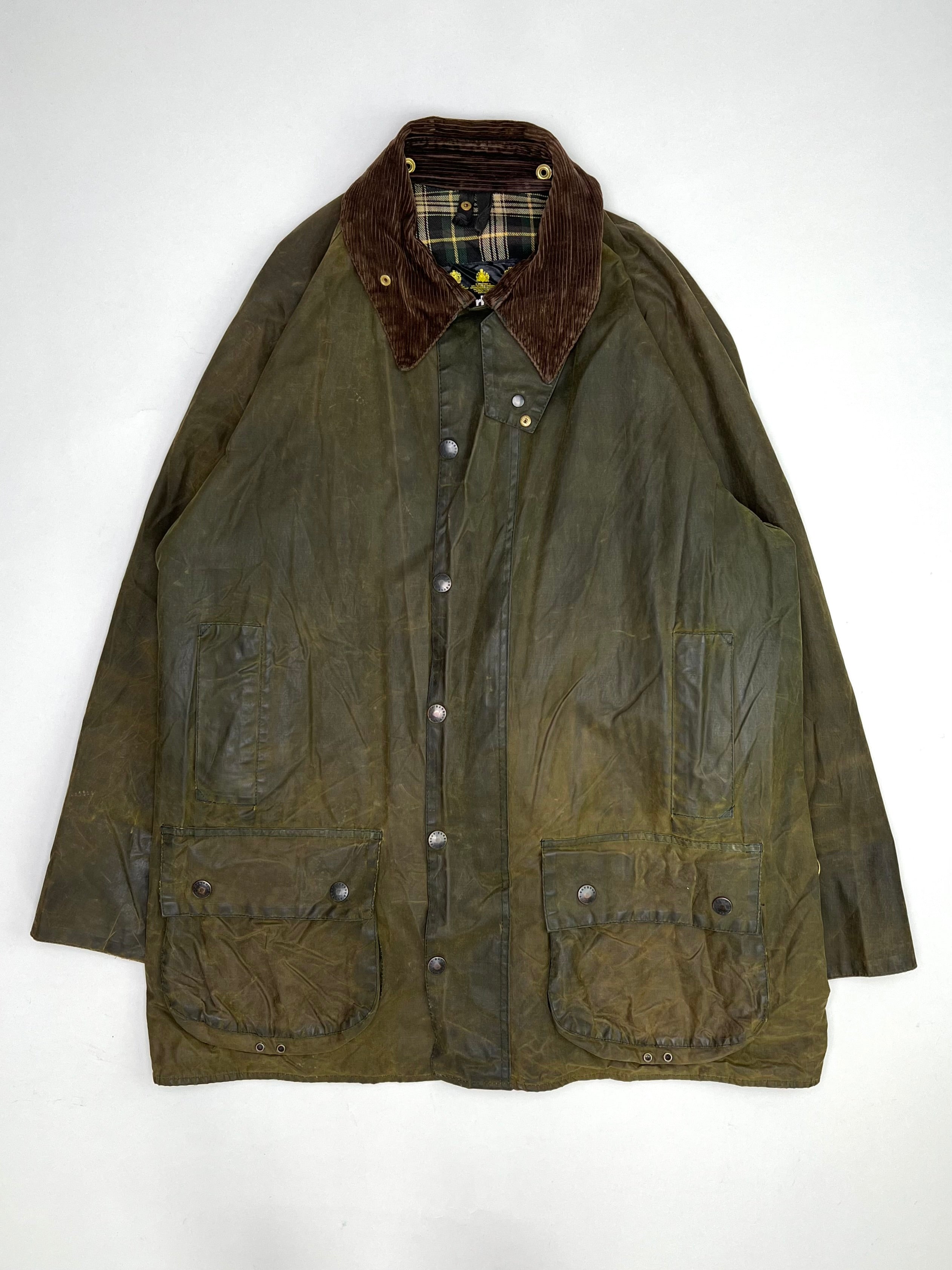 BARBOUR BEAUFORT WAXED JACKET GREEN - L/XL