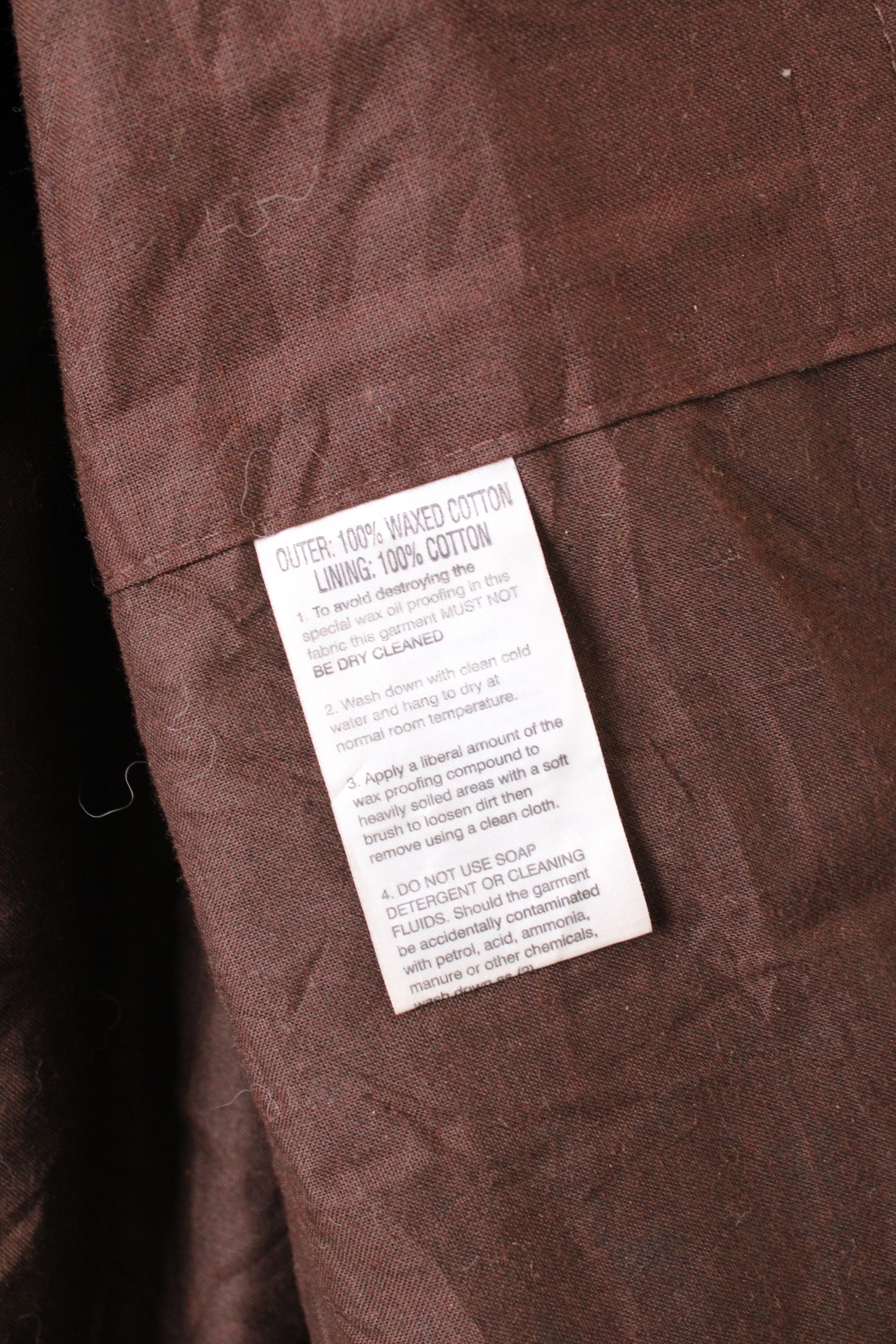 VINTAGE WAXED LONG PARKA JACKET BLUE - XXL