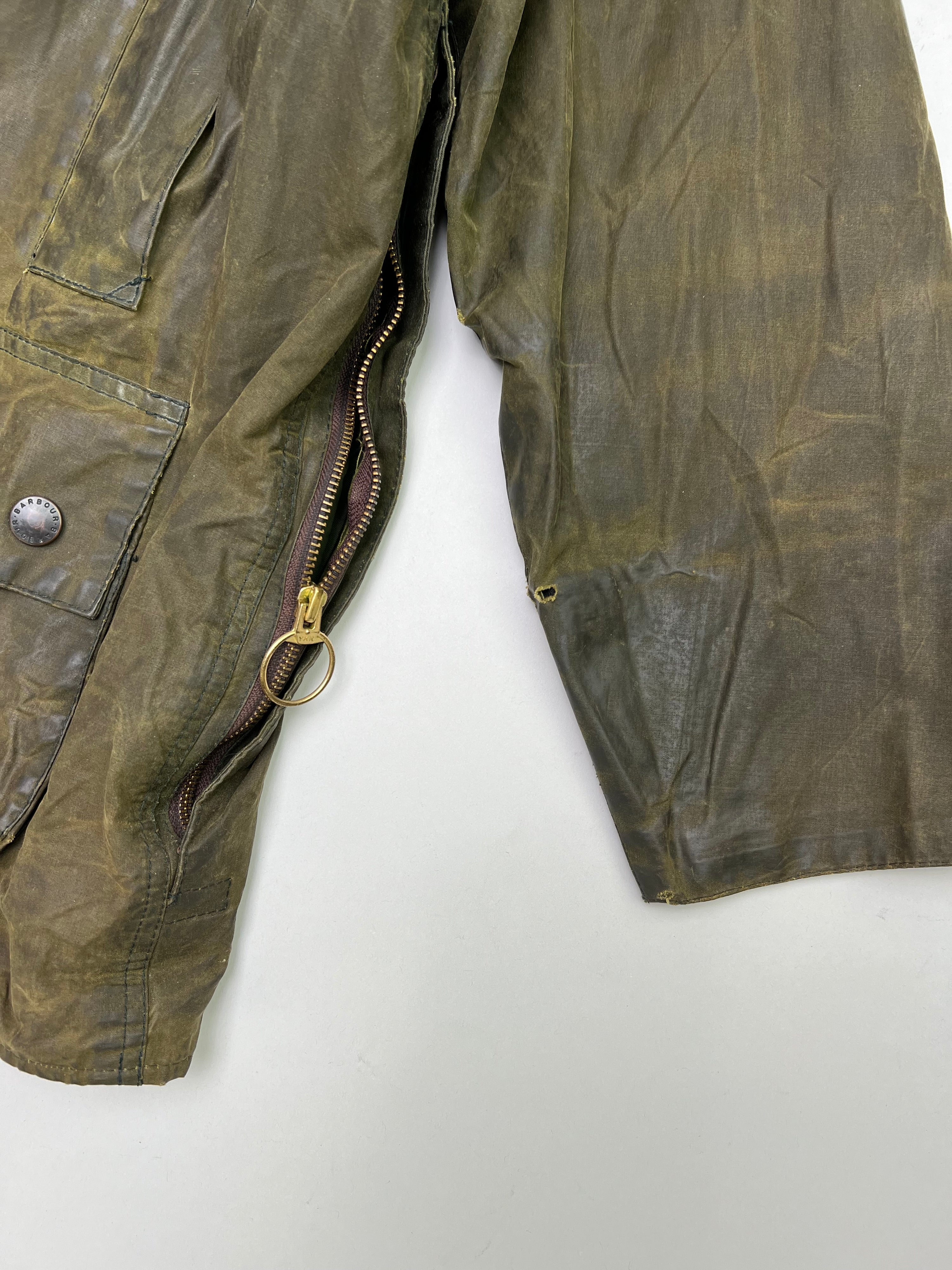 BARBOUR BEAUFORT WAXED JACKET GREEN - L/XL