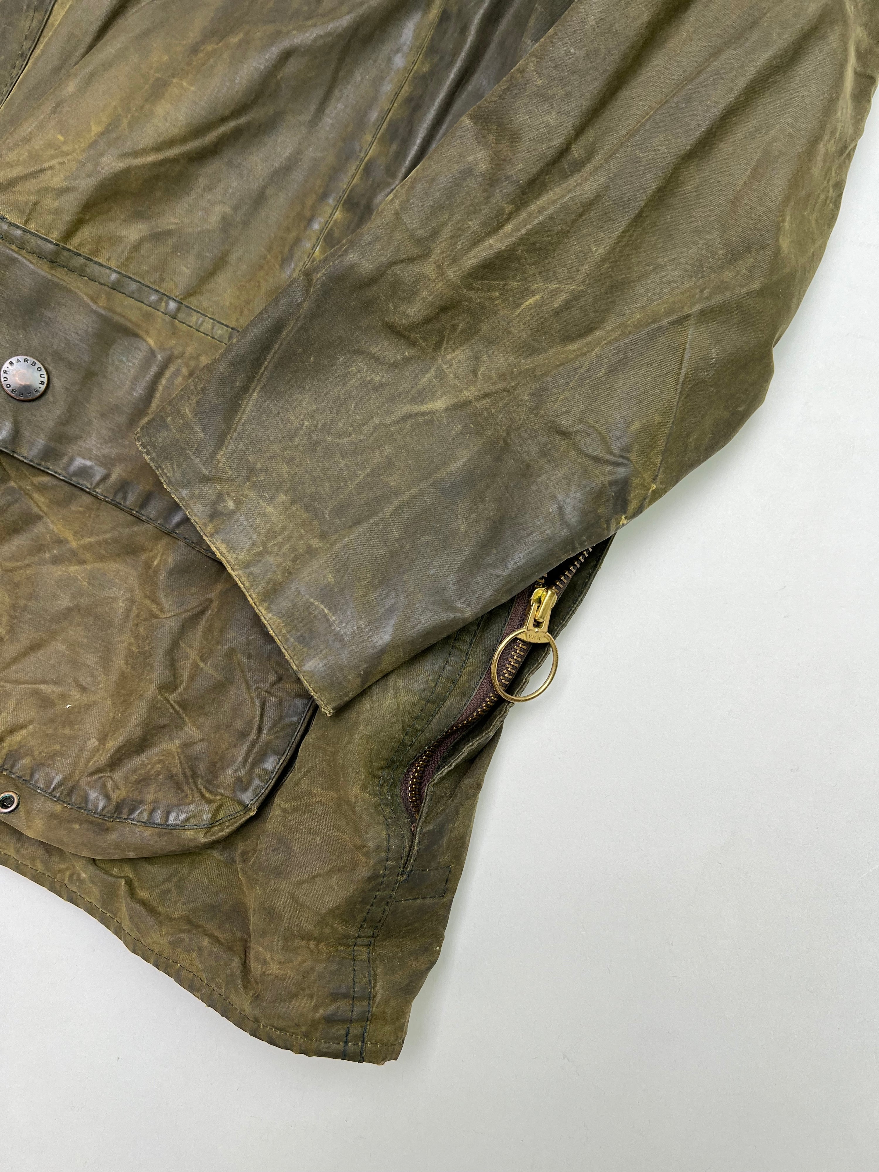 BARBOUR BEAUFORT WAXED JACKET GREEN - L/XL