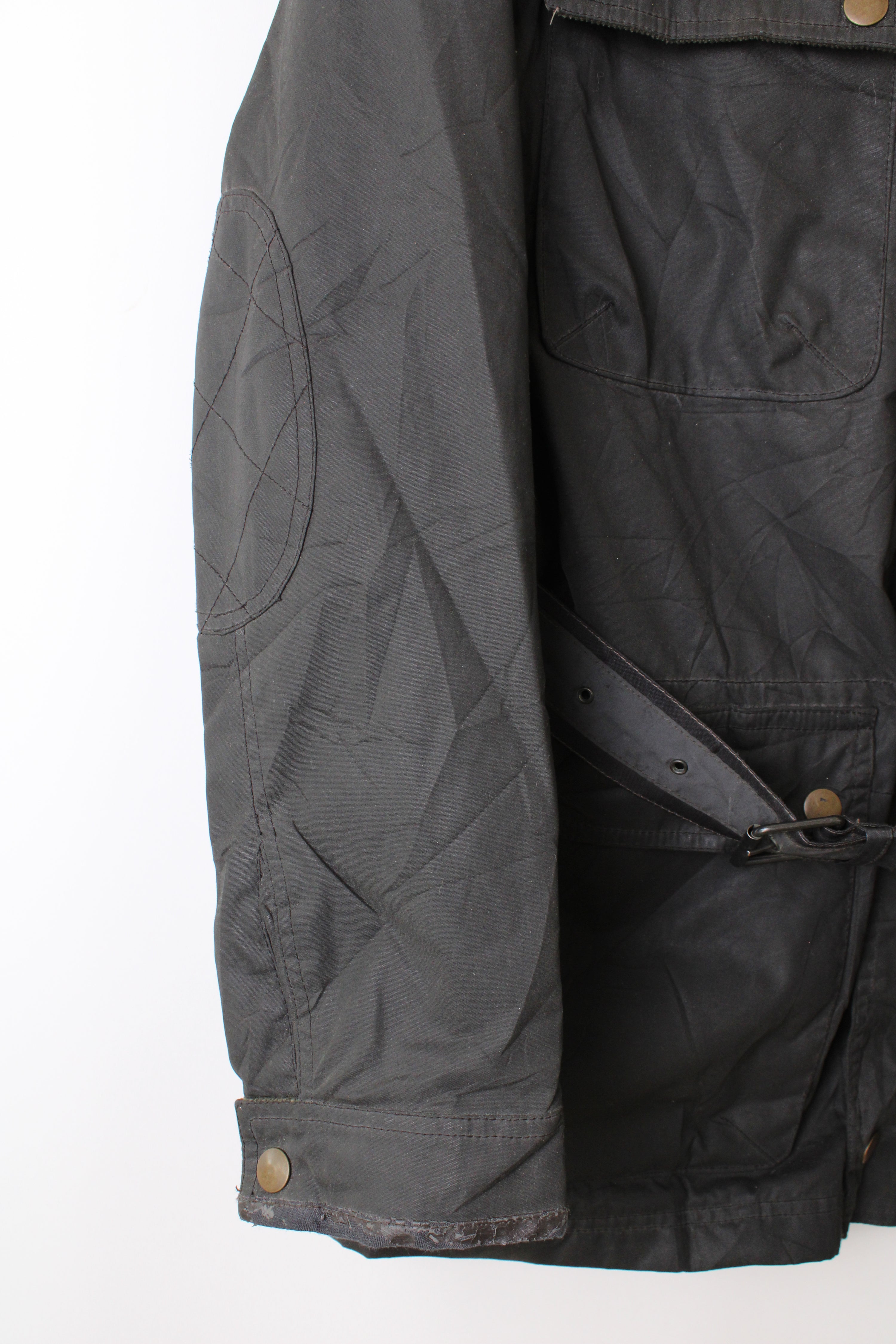 VINTAGE MOTORCYCLE WAXED JACKET - M