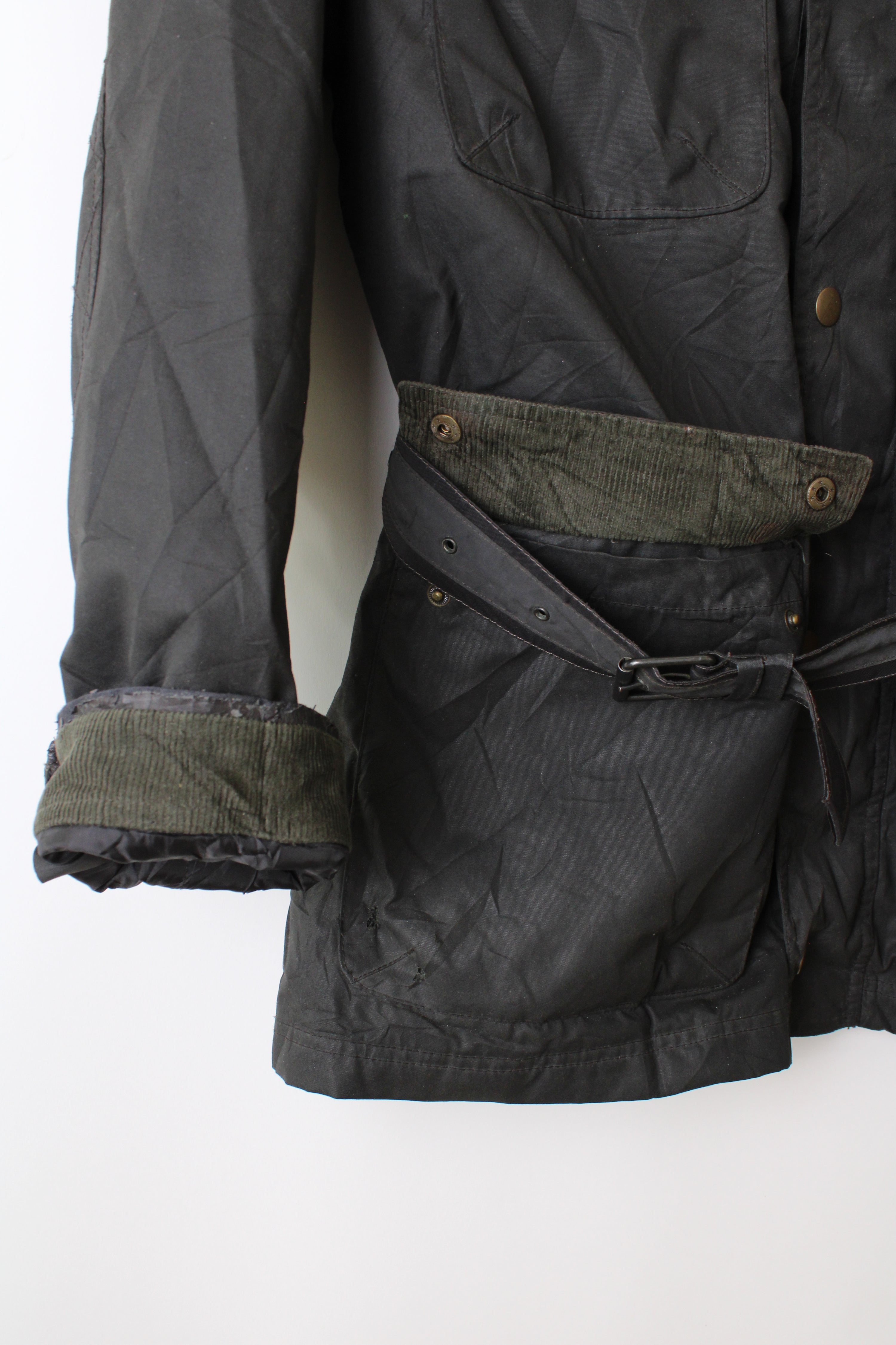 VINTAGE MOTORCYCLE WAXED JACKET - M