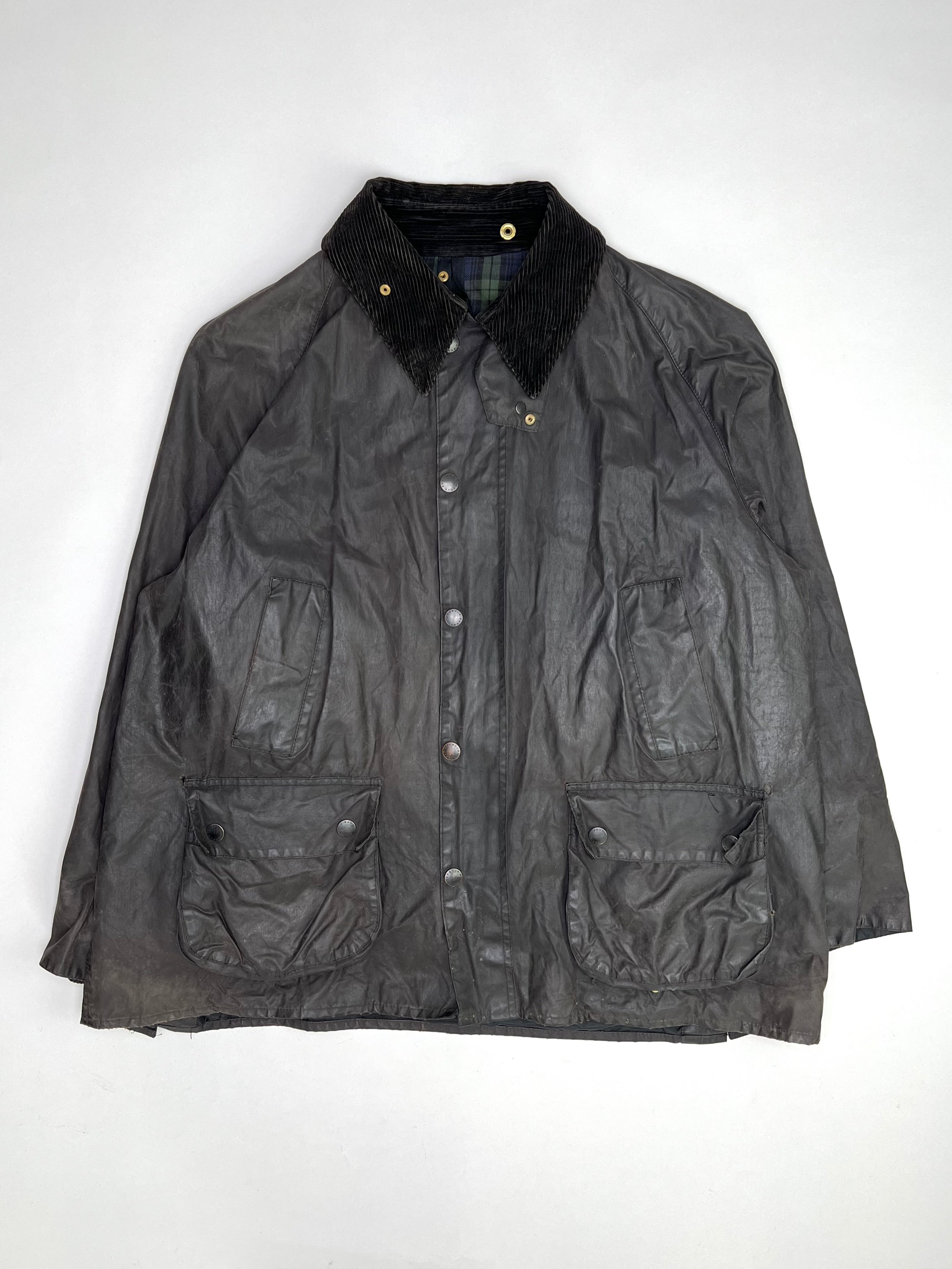 BARBOUR BEDALE WAXED JACKET BLACK - L/XL