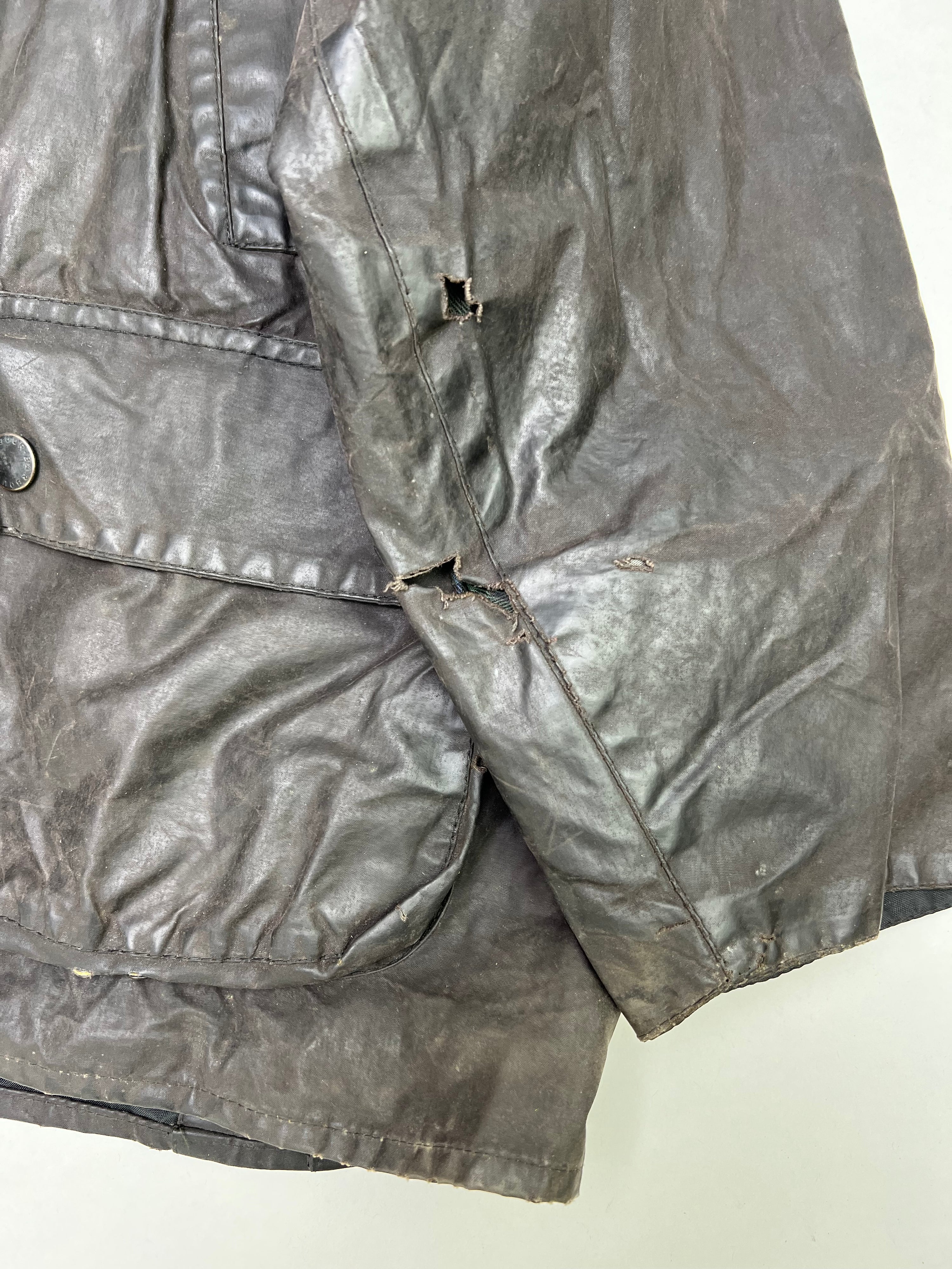 BARBOUR BEDALE WAXED JACKET BLACK - L/XL