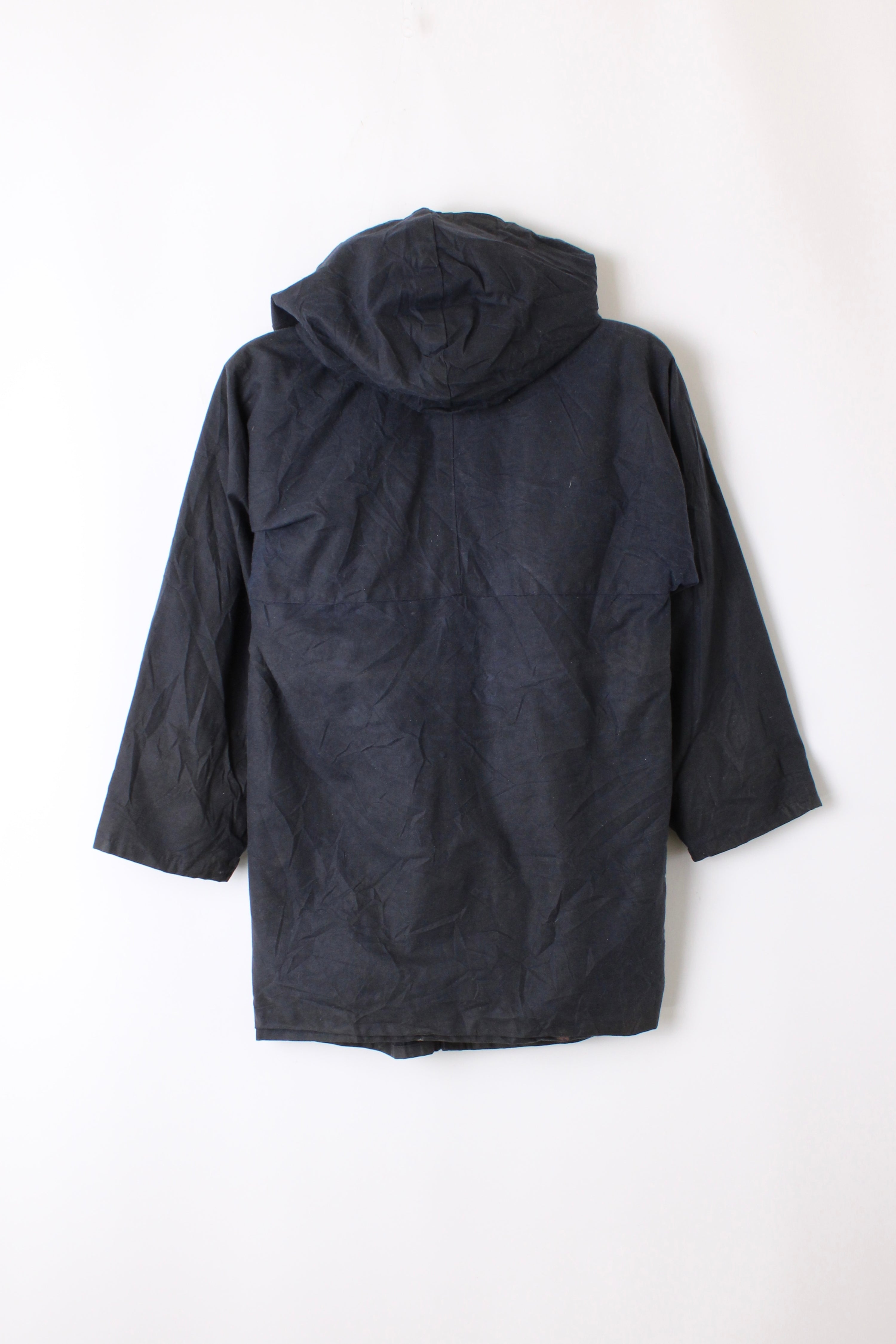 VINTAGE WAXED PARKA JACKET BLUE - XS/XXS