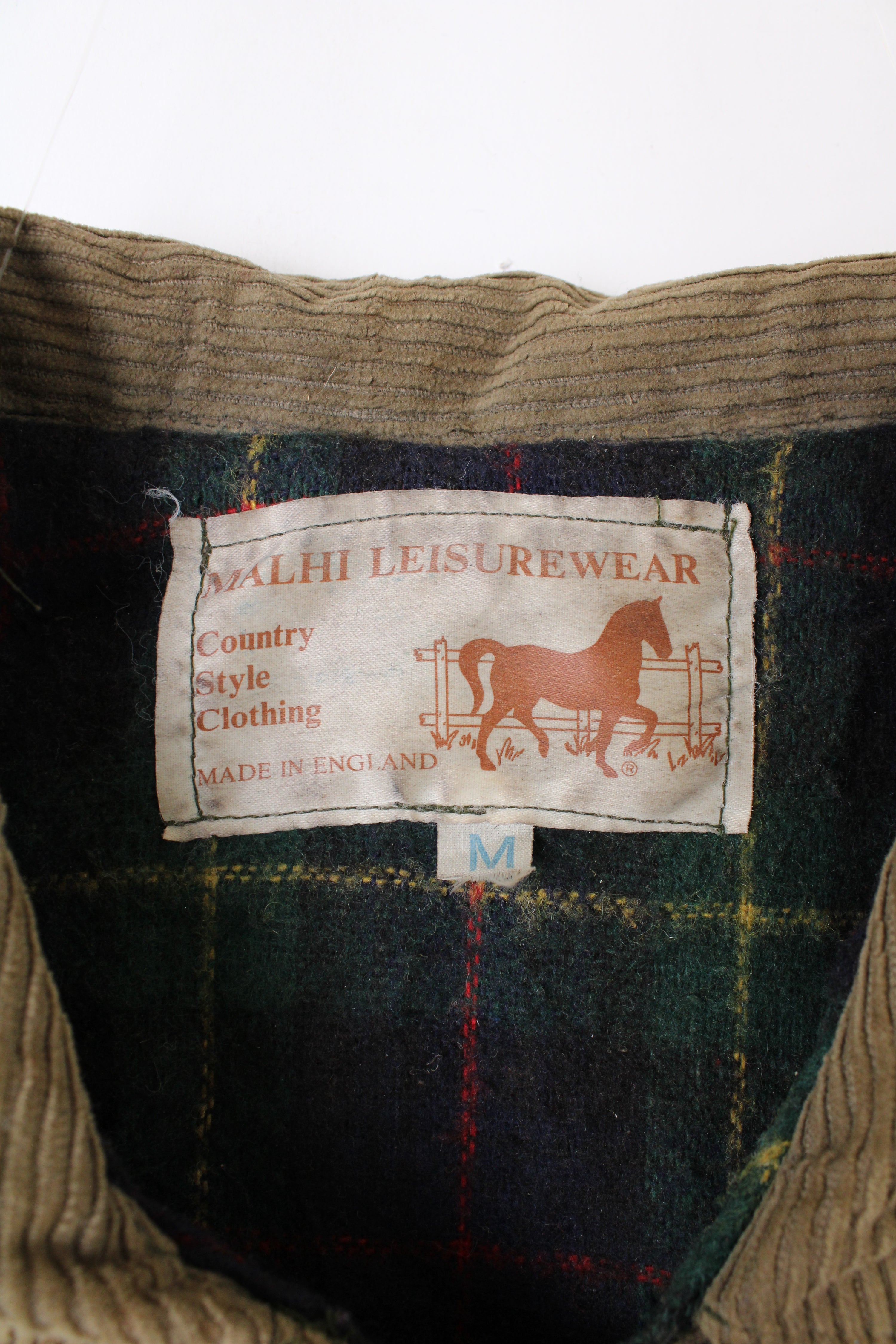 VINTAGE WAXED PARKA JACKET KHAKI GREEN - M