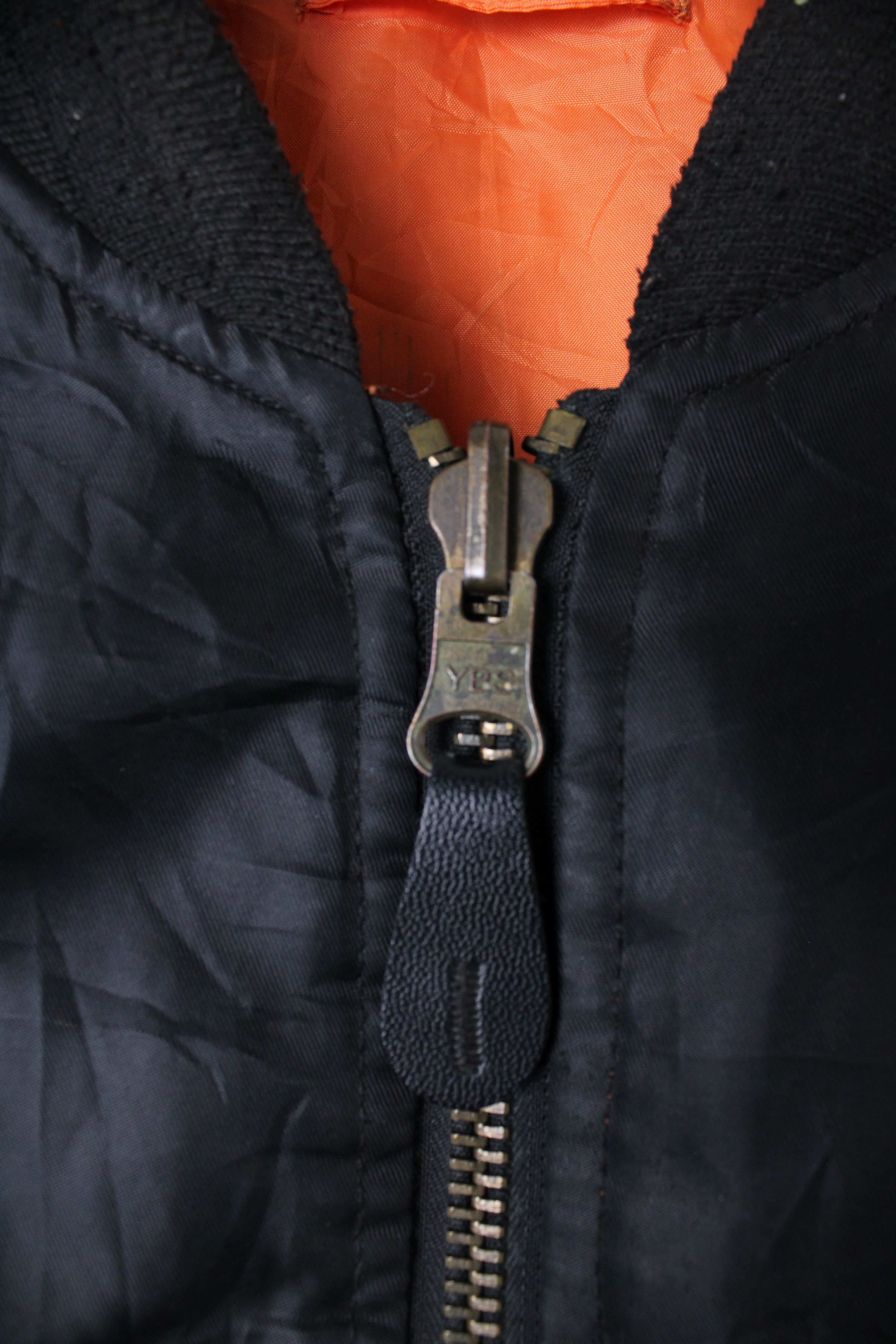 VINTAGE BOMBER MA-1 JACKET BLACK - 3XL