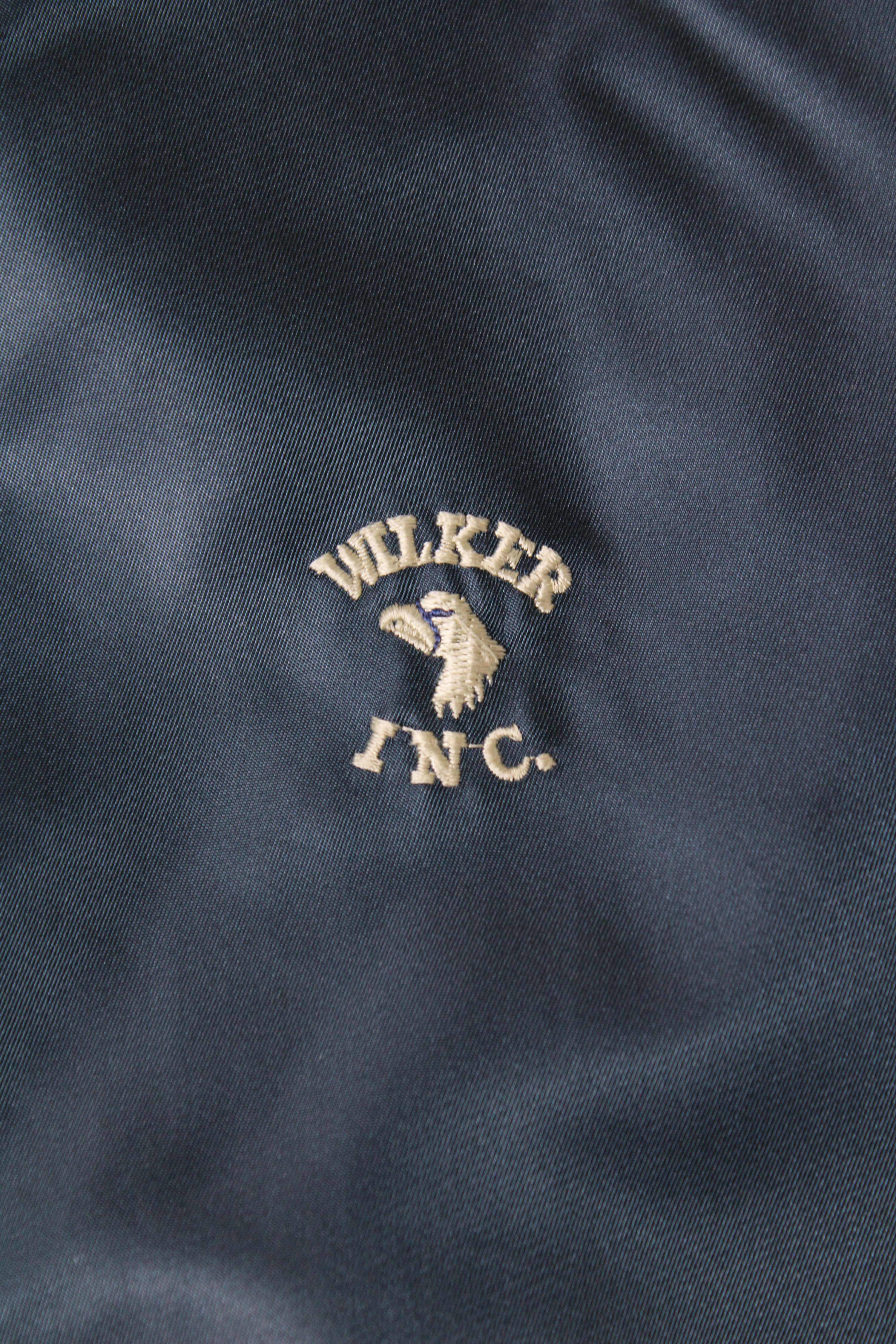 WILKER MA-1 BOMBER JACKET BLUE MADE IN USA - L
