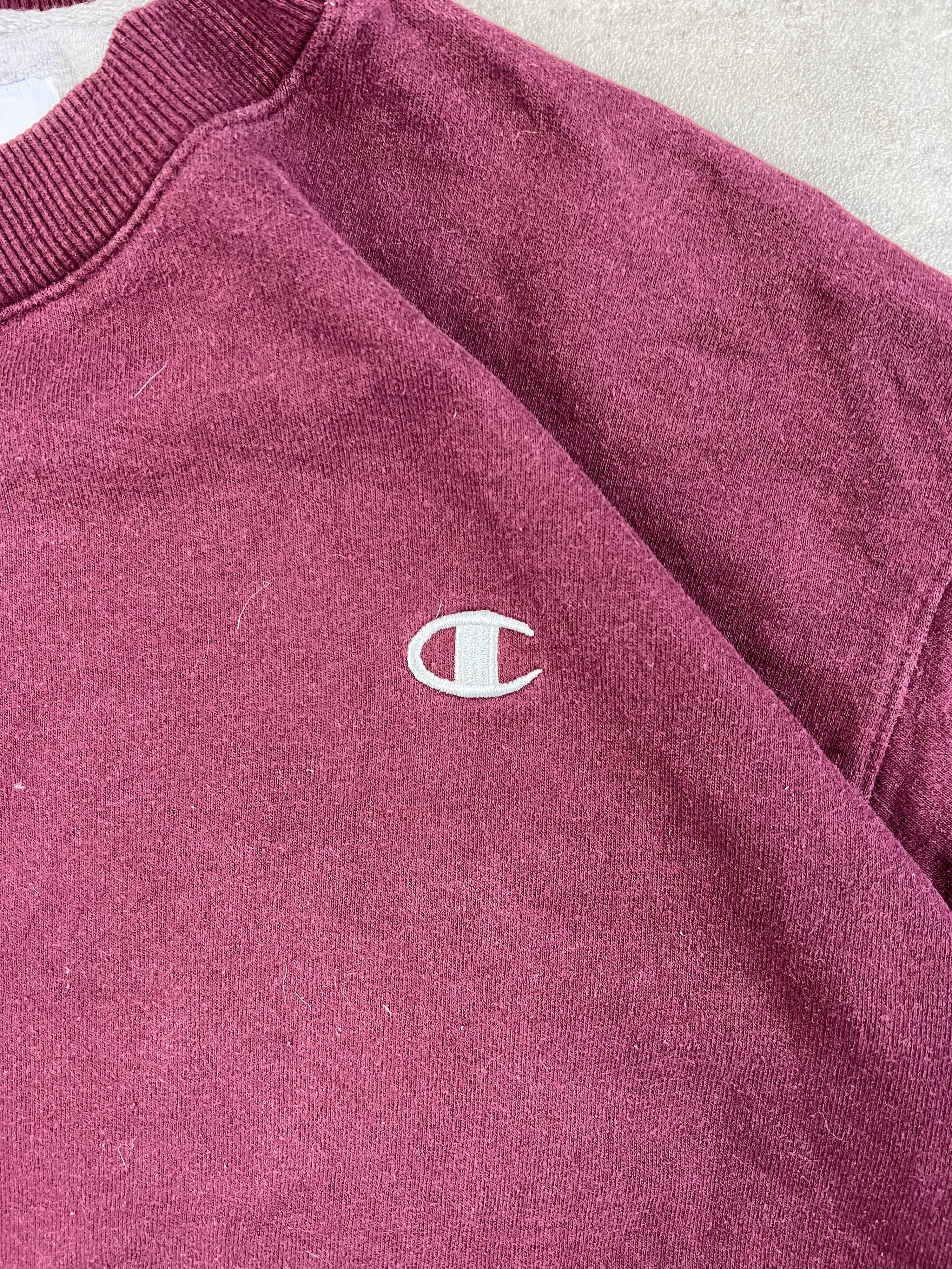 CHAMPION SWEATSHIRT BURGUNDY RED - L