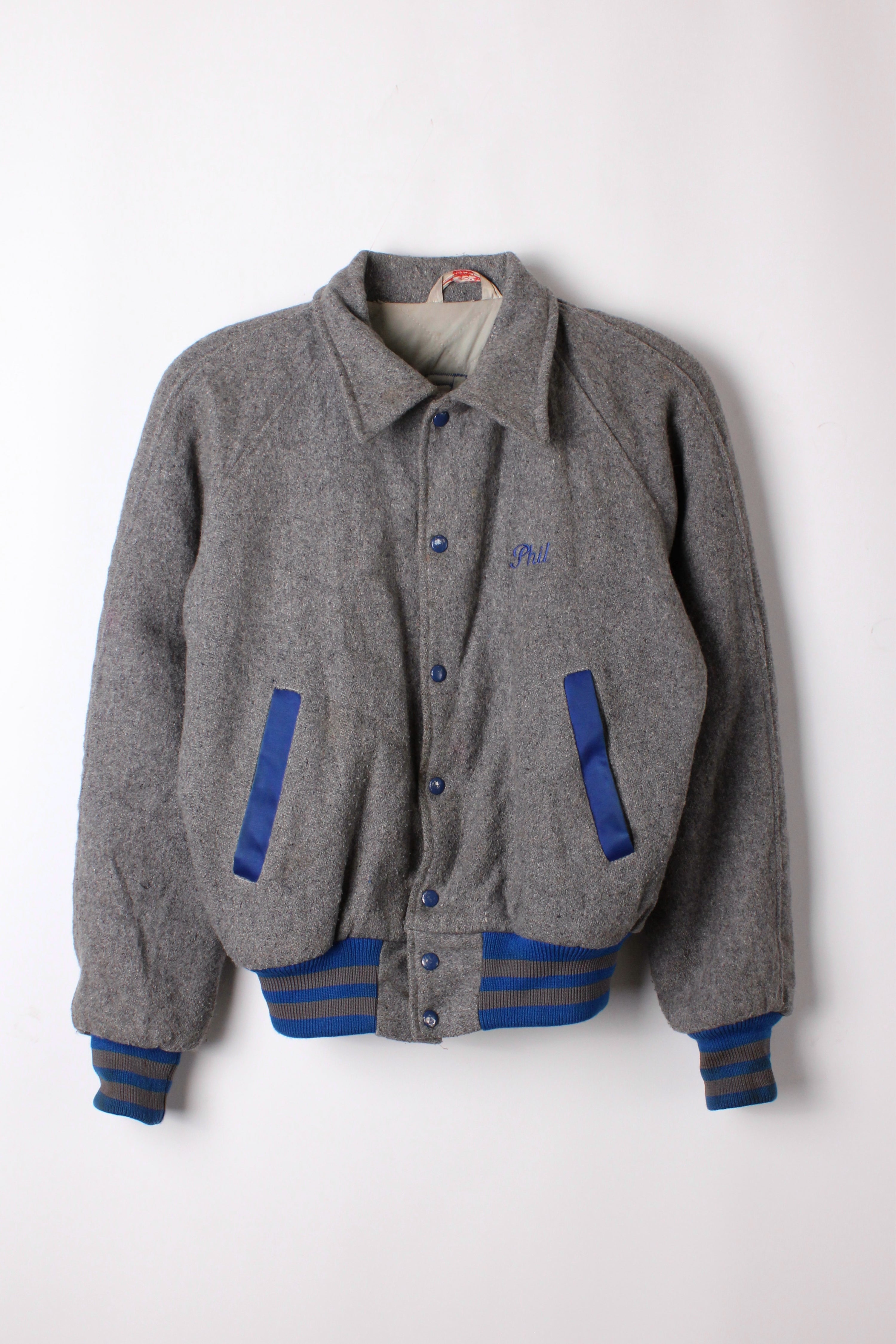 VINTAGE VARSITY JACKET EMPIRE MFG MADE IN USA 1970S - M