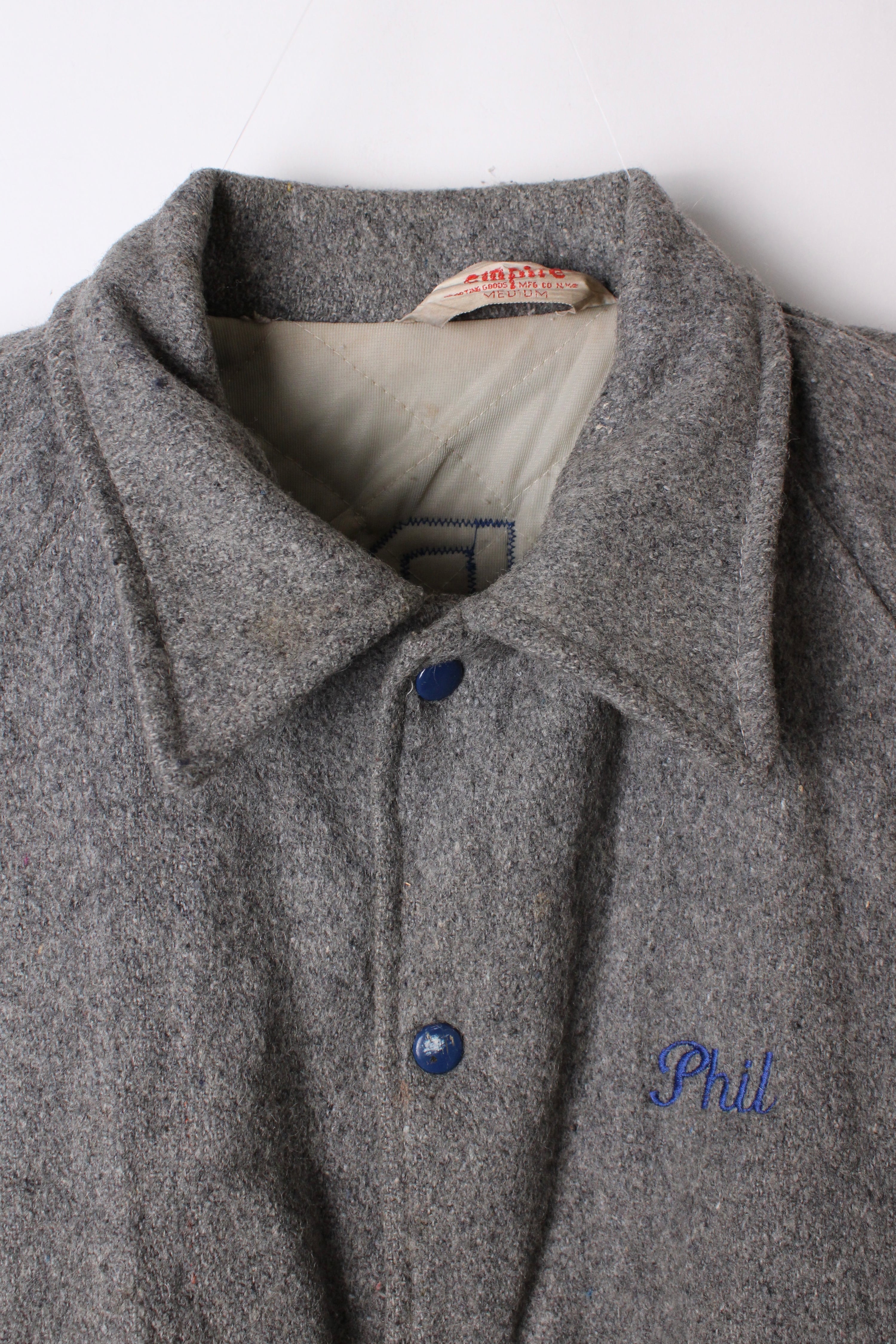 VINTAGE VARSITY JACKET EMPIRE MFG MADE IN USA 1970S - M