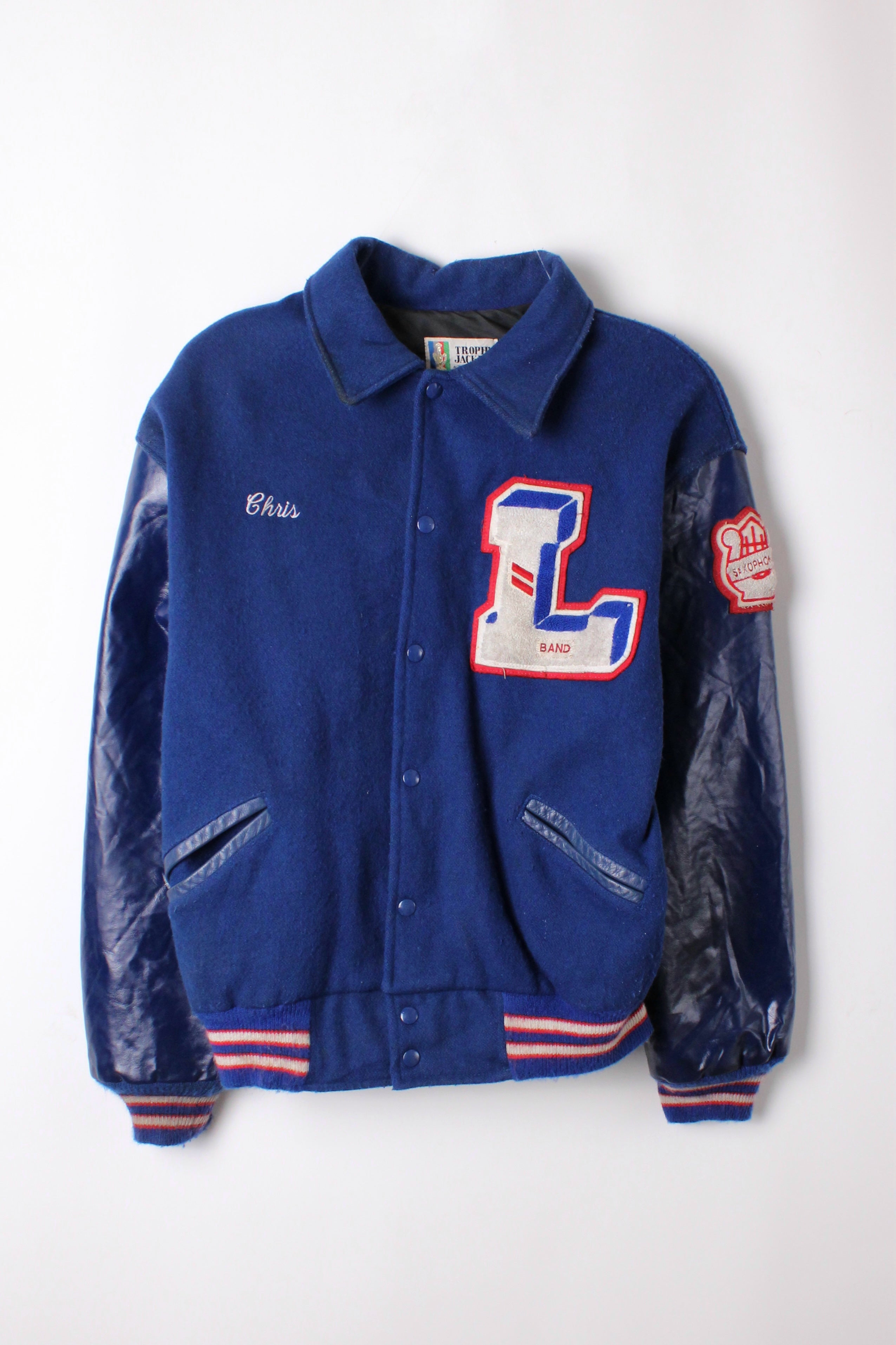 VINTAGE VARSITY JACKET MECA MADE IN USA 1980S - XL