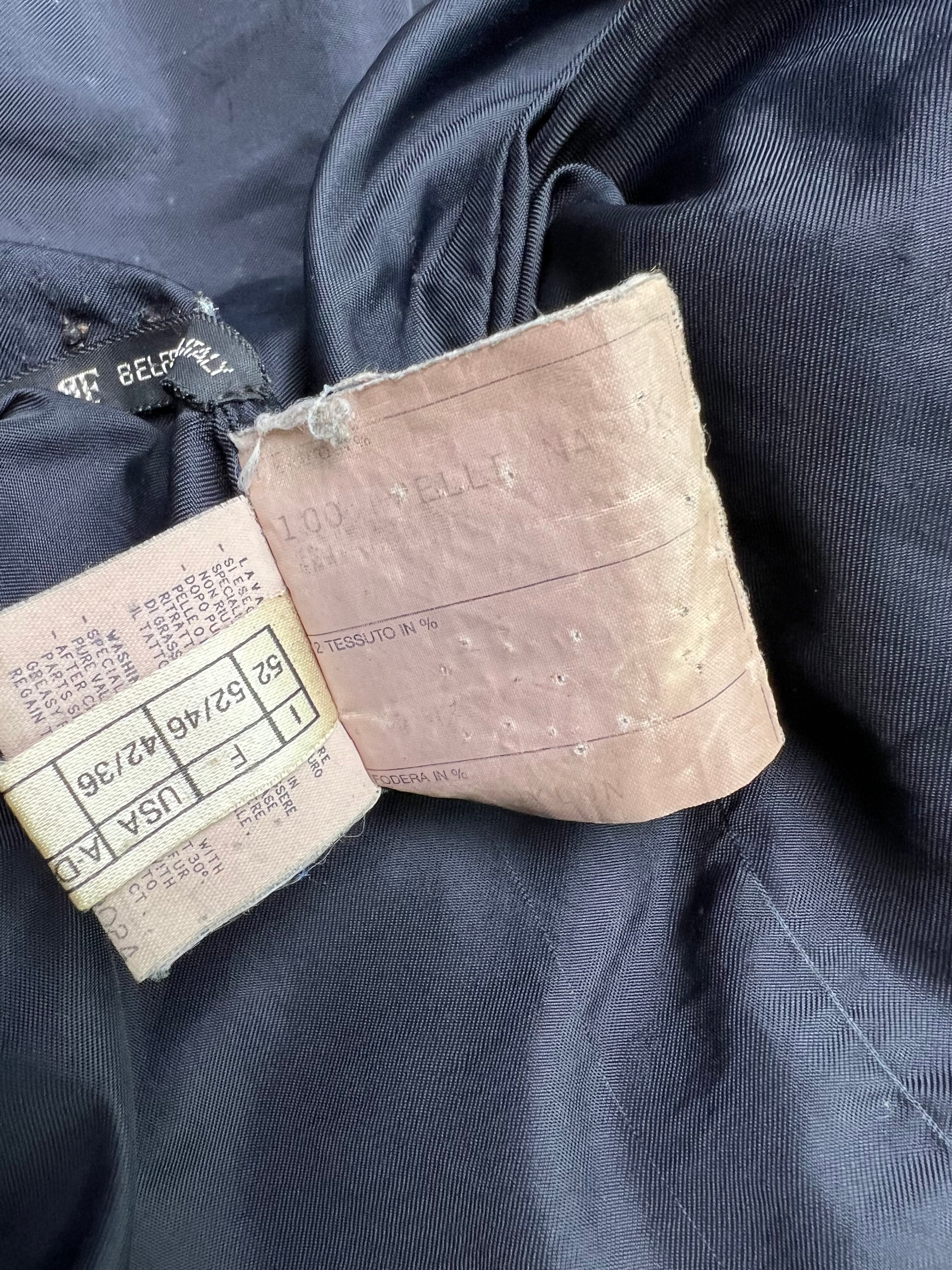 VINTAGE PARKA LEATHER JACKET BROWN  -  XL