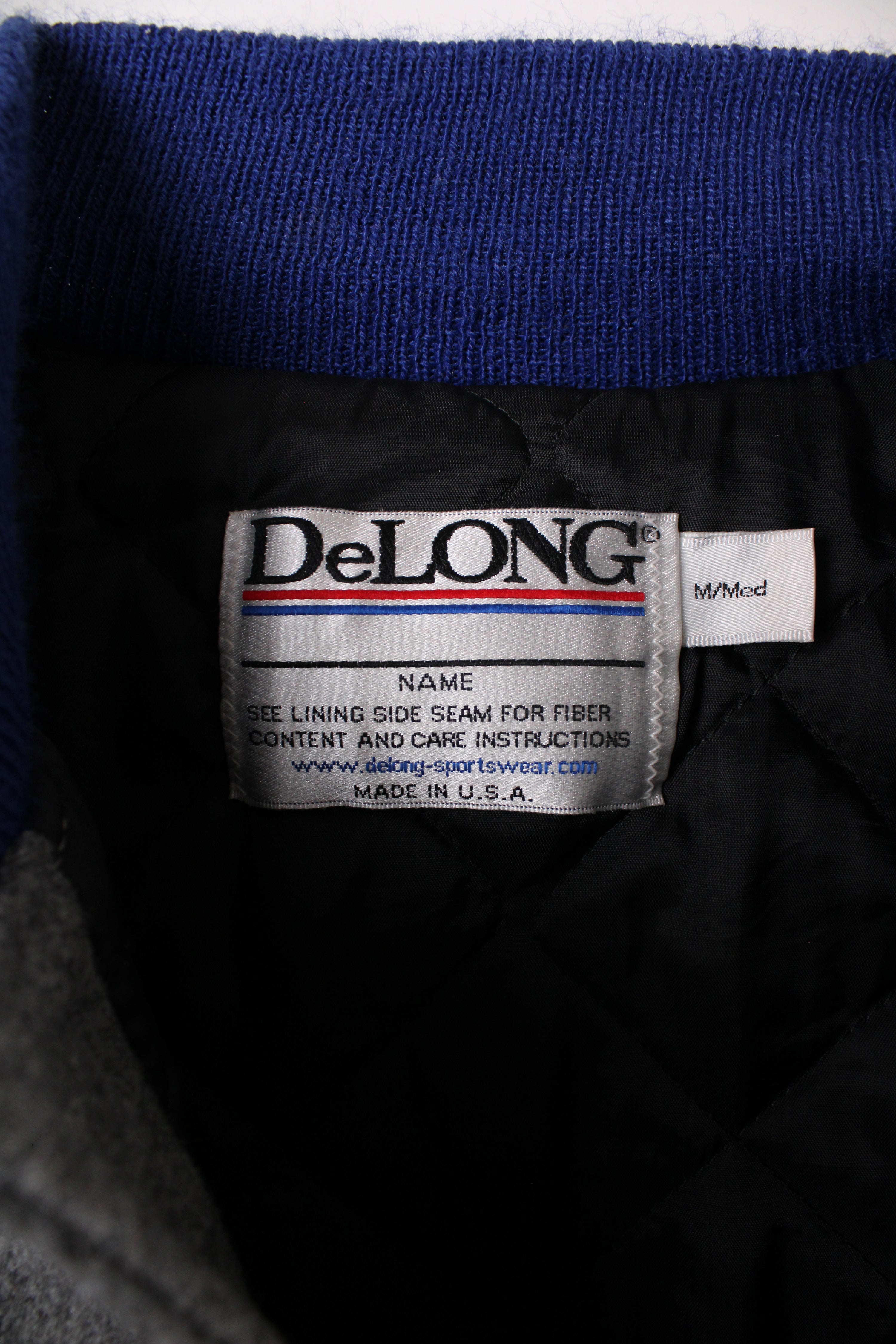 DE LONG VINTAGE VARSITY JACKET MADE IN USA - M