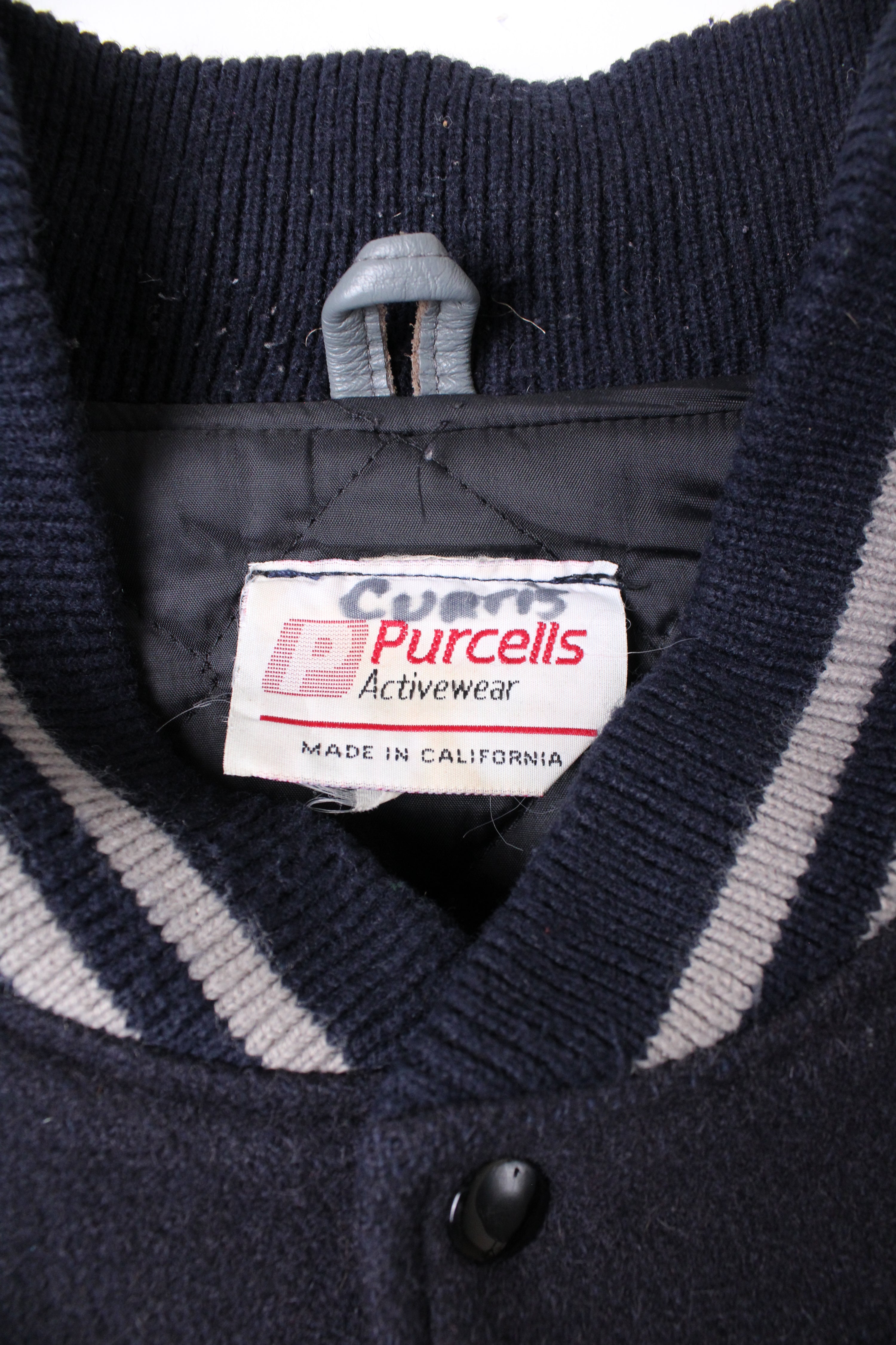 PURCELLS VARSITY JACKET MADE IN CALIFORNIA BLACK - XL/XXL