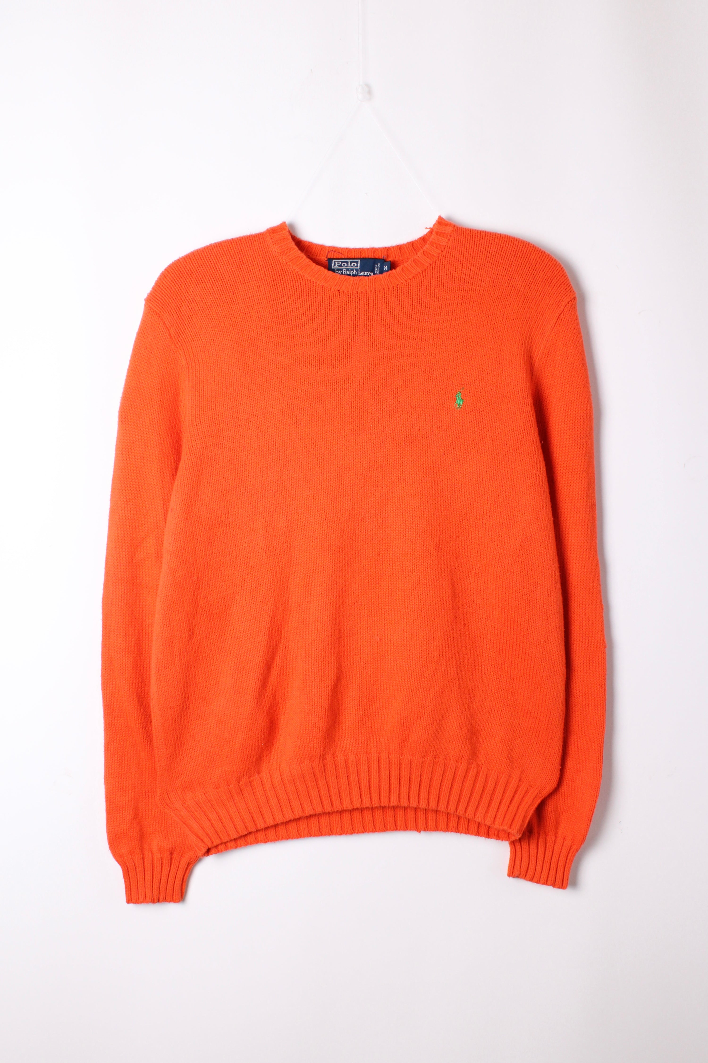 RALPH LAUREN SWEATER HEAVY COTTON ORANGE - M