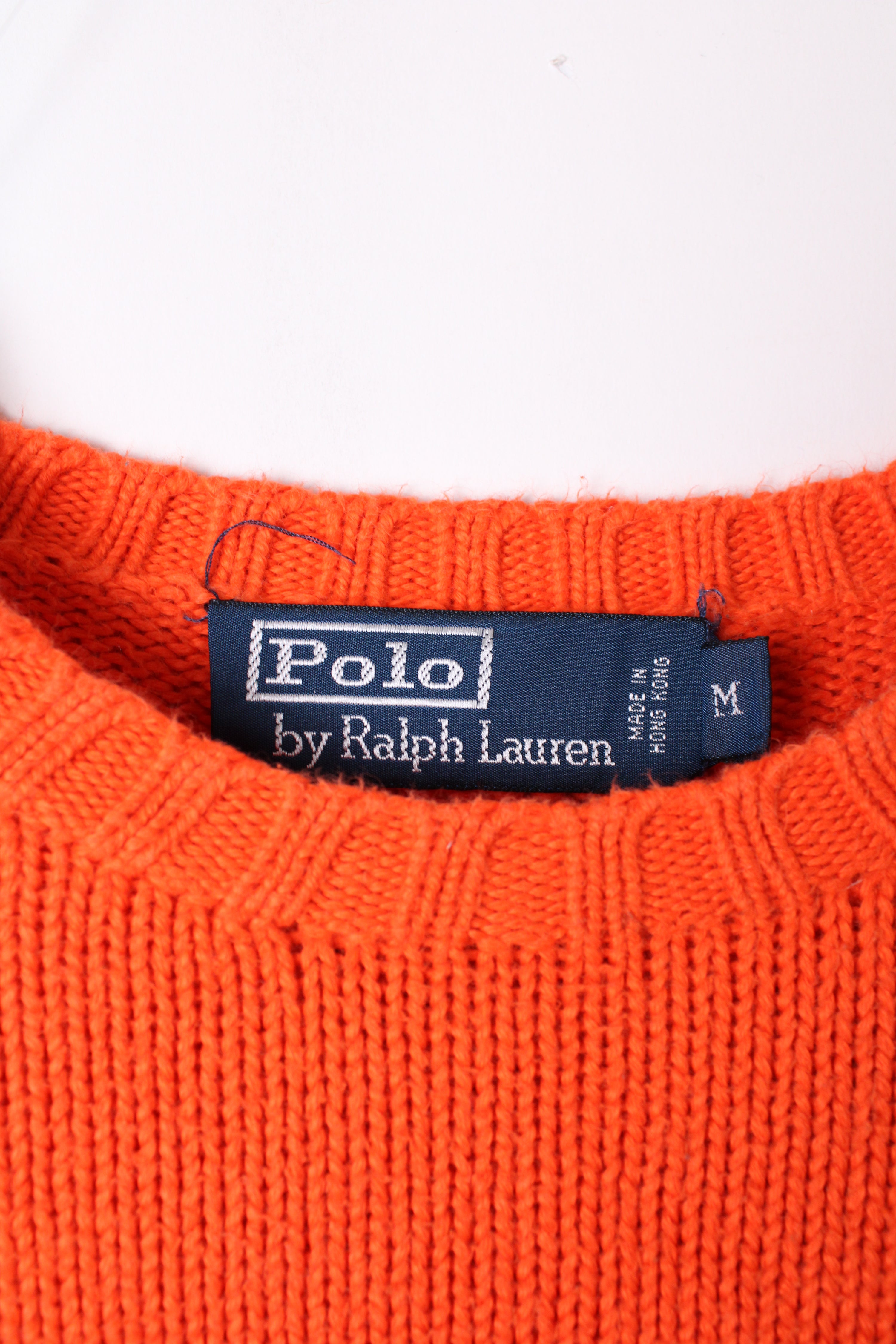 RALPH LAUREN SWEATER HEAVY COTTON ORANGE - M