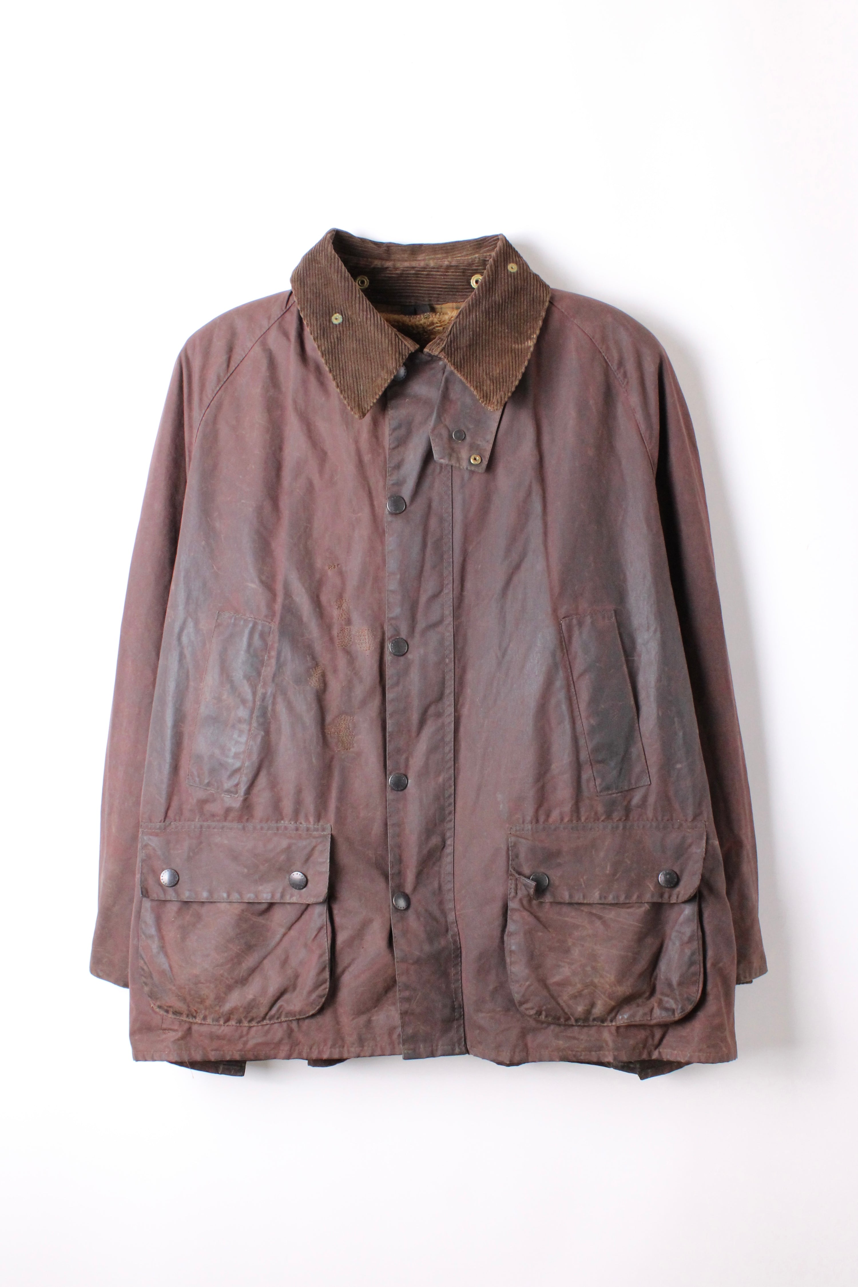 BARBOUR BEDALE WAXED JACKET RUSTIC BROWN - L/XL