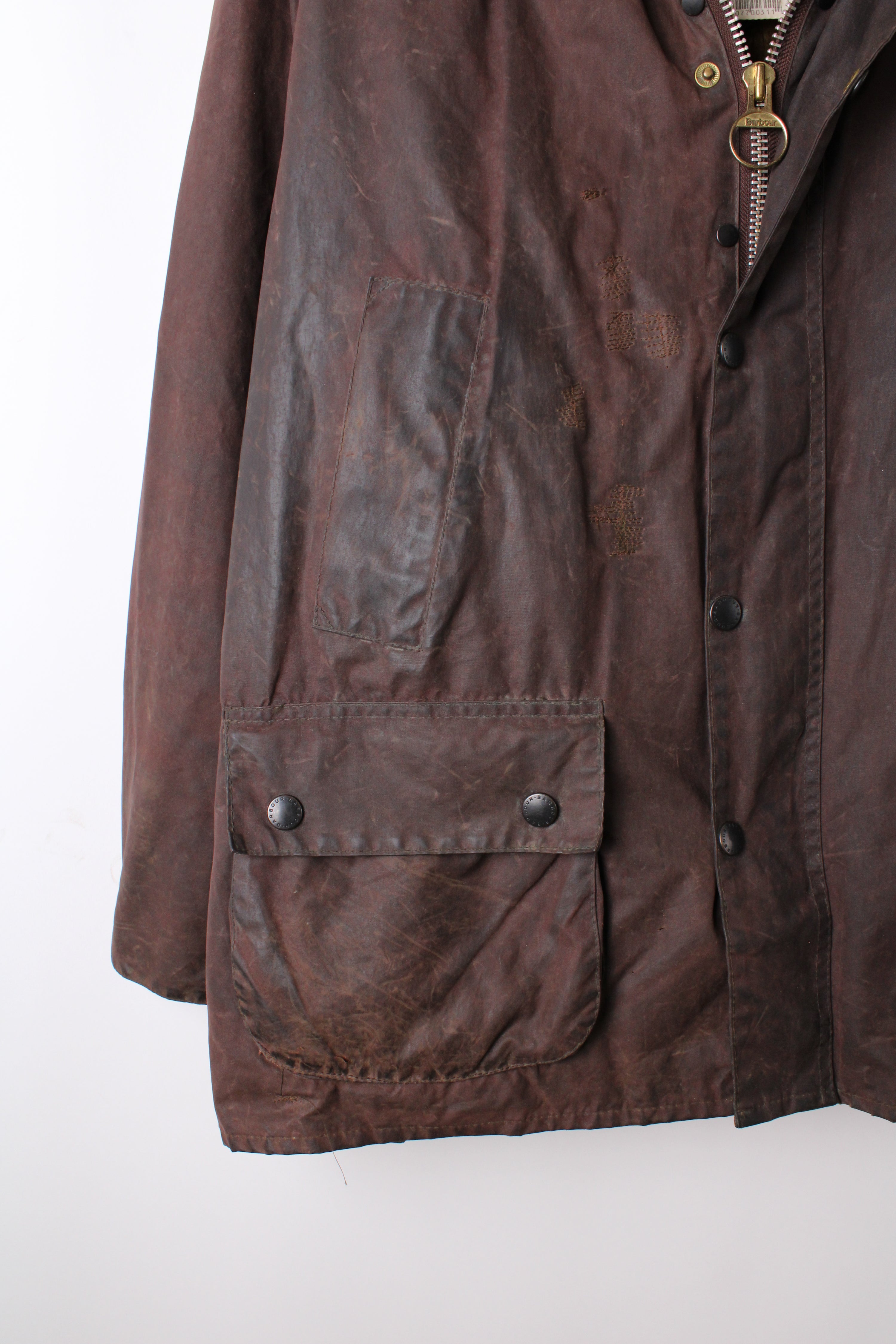 BARBOUR BEDALE WAXED JACKET RUSTIC BROWN - L/XL