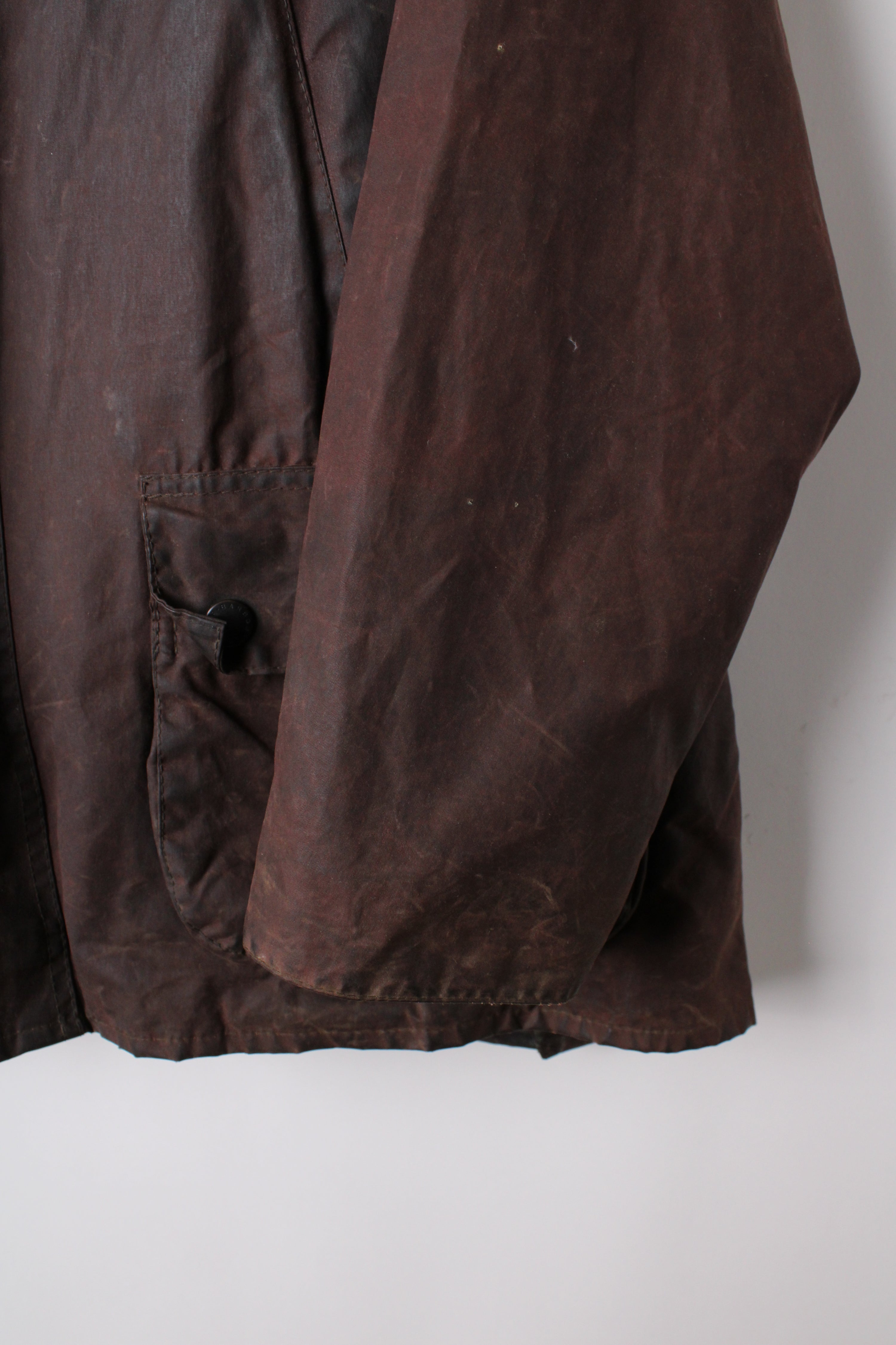 BARBOUR BEDALE WAXED JACKET RUSTIC BROWN - L/XL