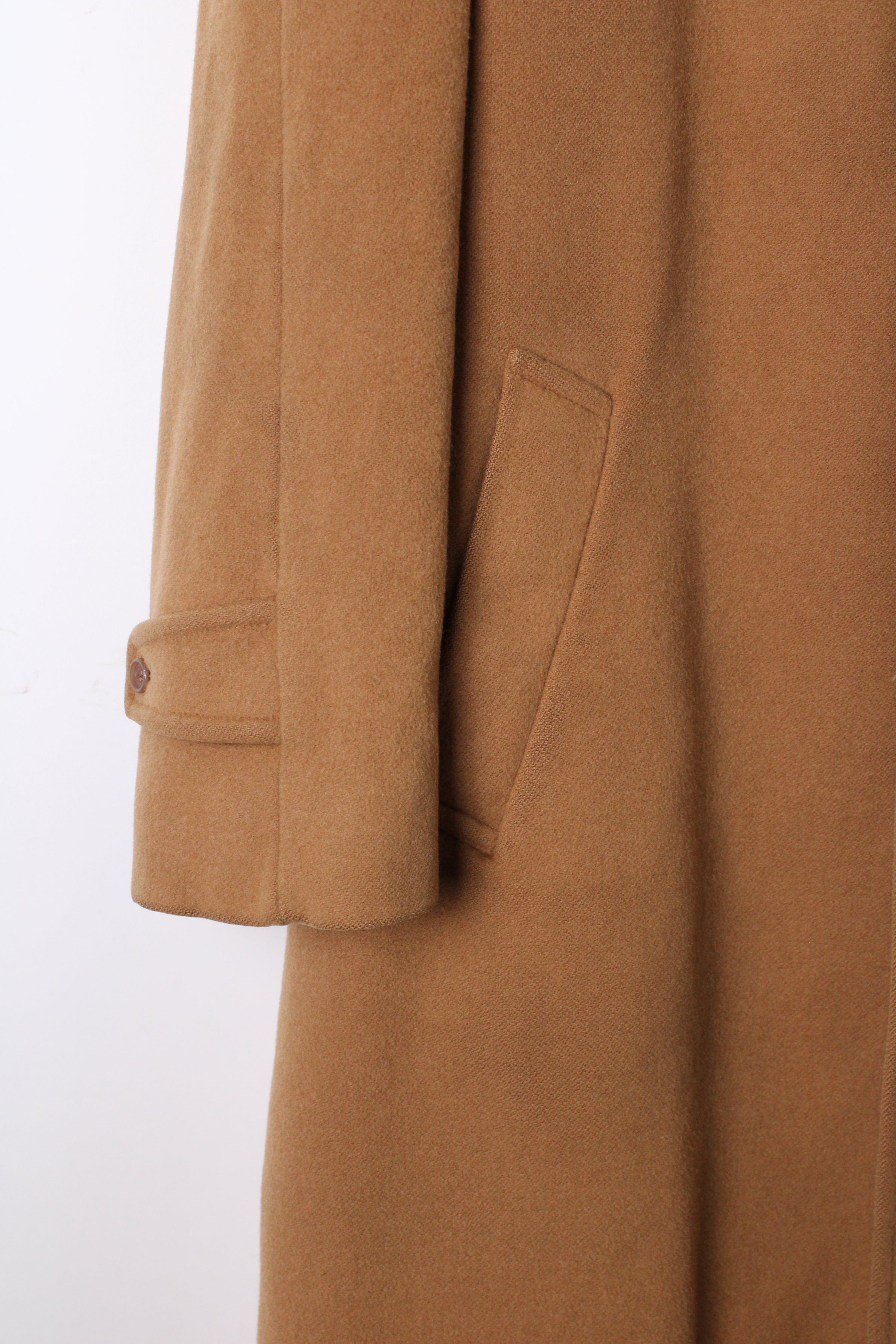 AQUASCUTUM VINTAGE WOOL CAMEL COAT - M/L