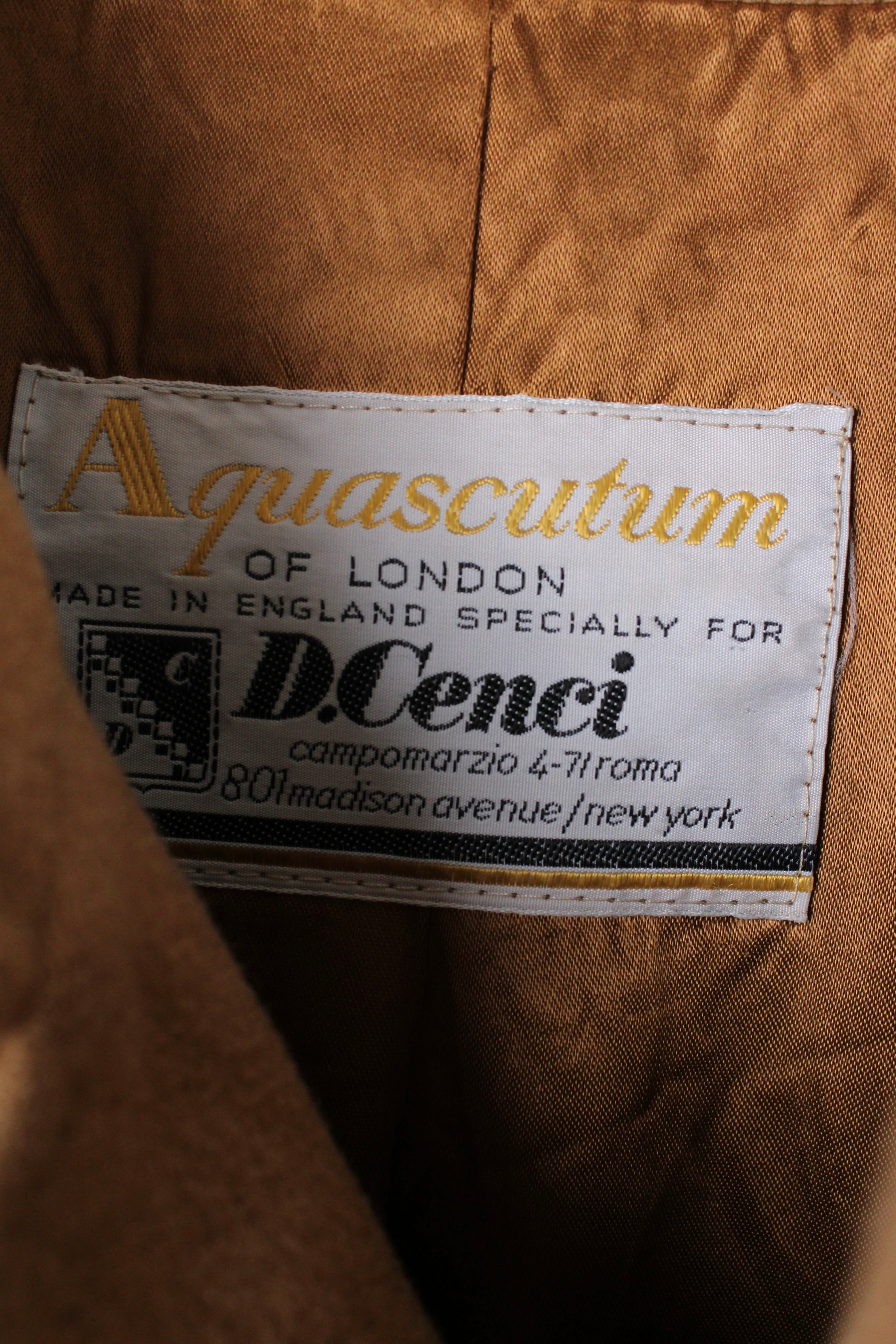 AQUASCUTUM VINTAGE WOOL CAMEL COAT - M/L