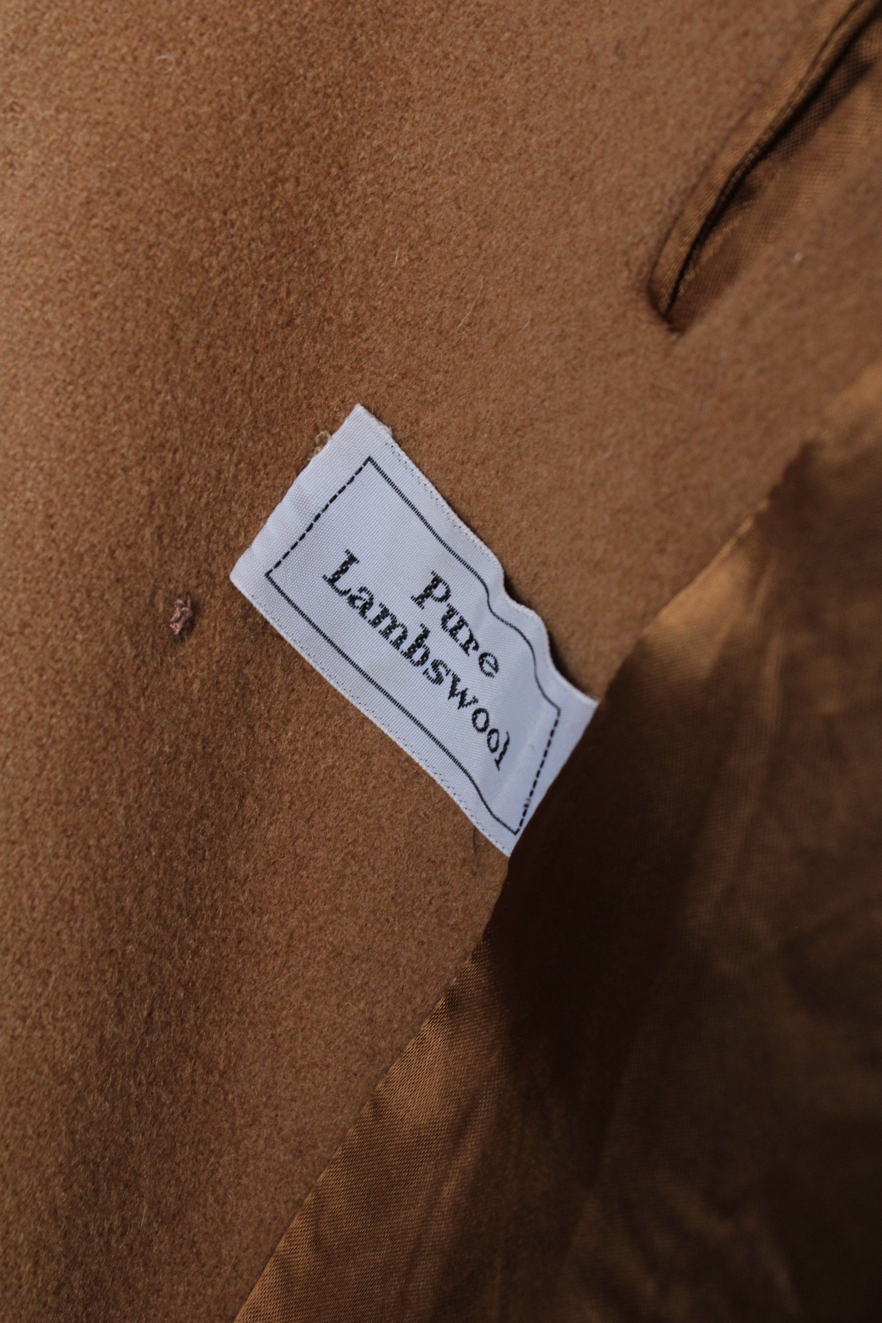 AQUASCUTUM VINTAGE WOOL CAMEL COAT - M/L