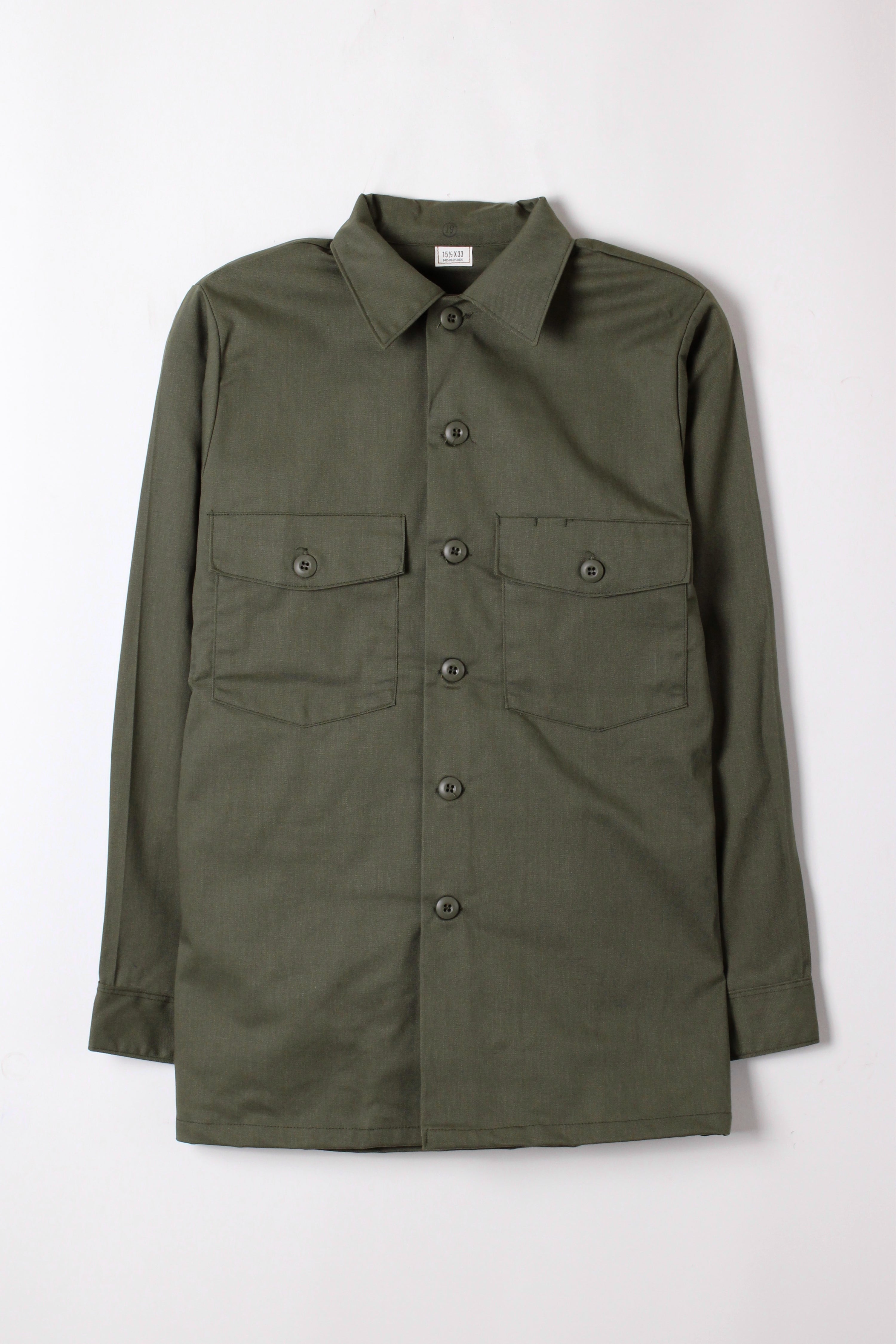 US ARMY OG 507 FATIGUE SHIRT GREEN