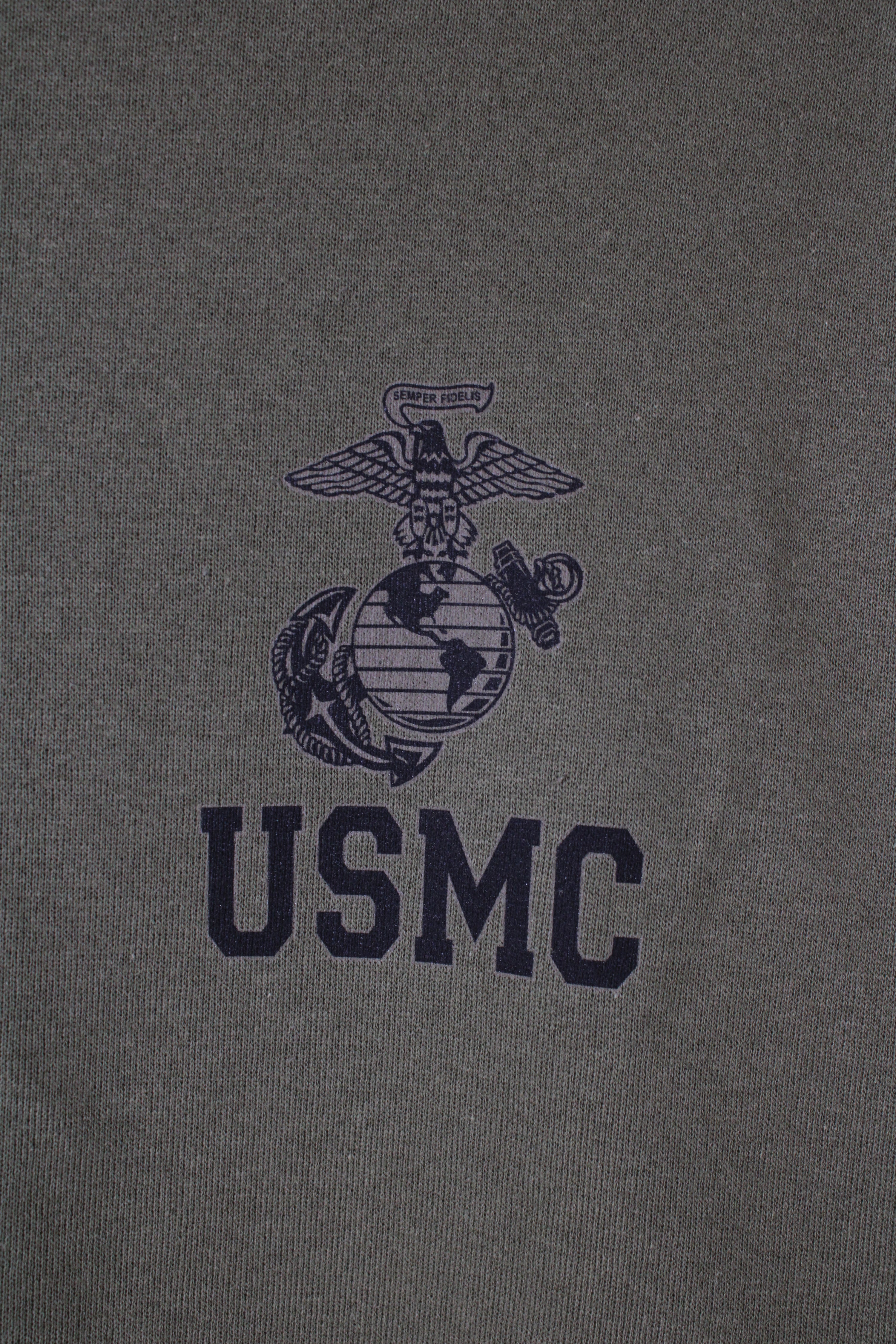 USMC TRAINING SWEATSHIRT GREEN - M