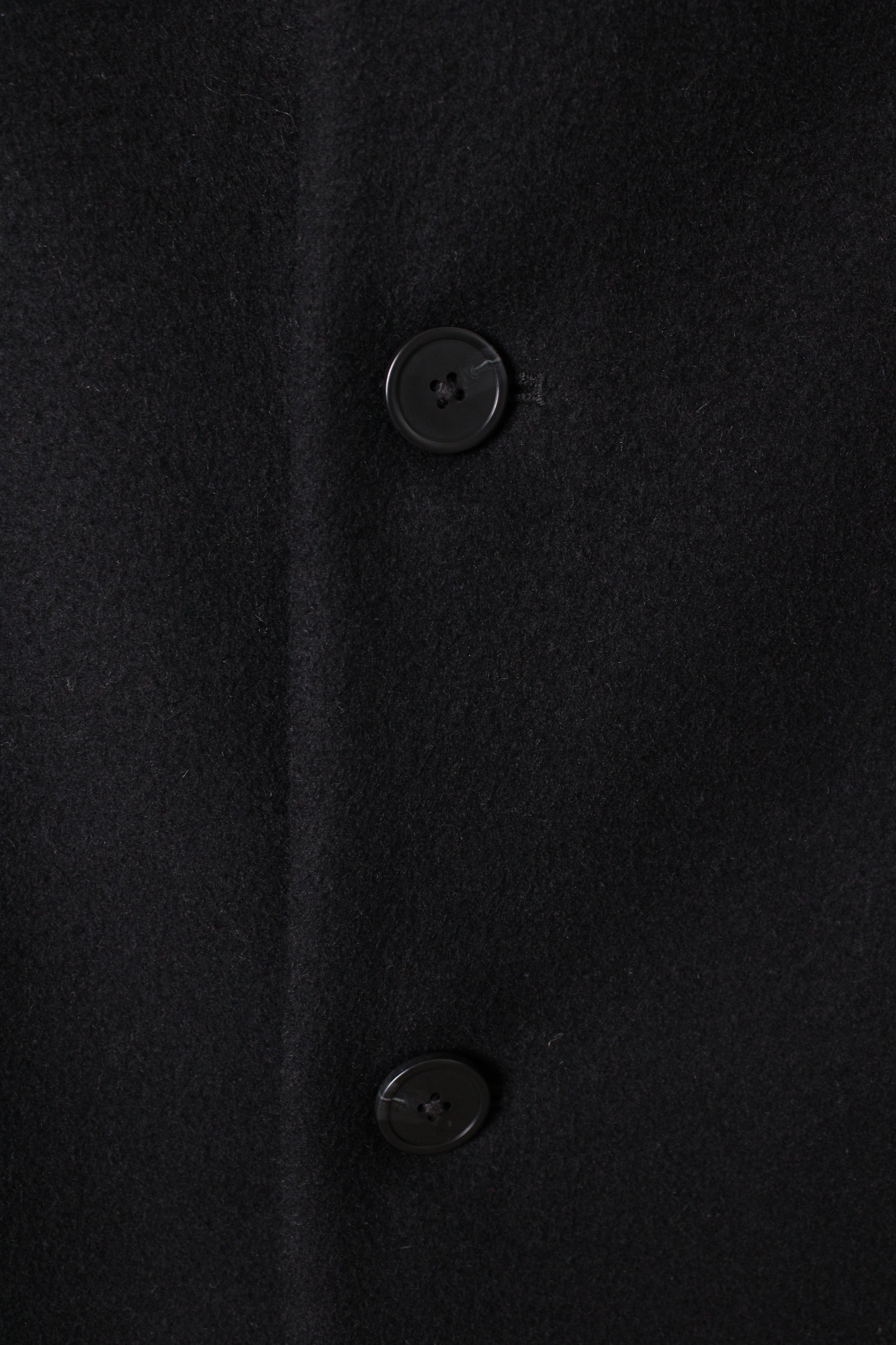 VINTAGE WOOL COAT BLACK - XS/S