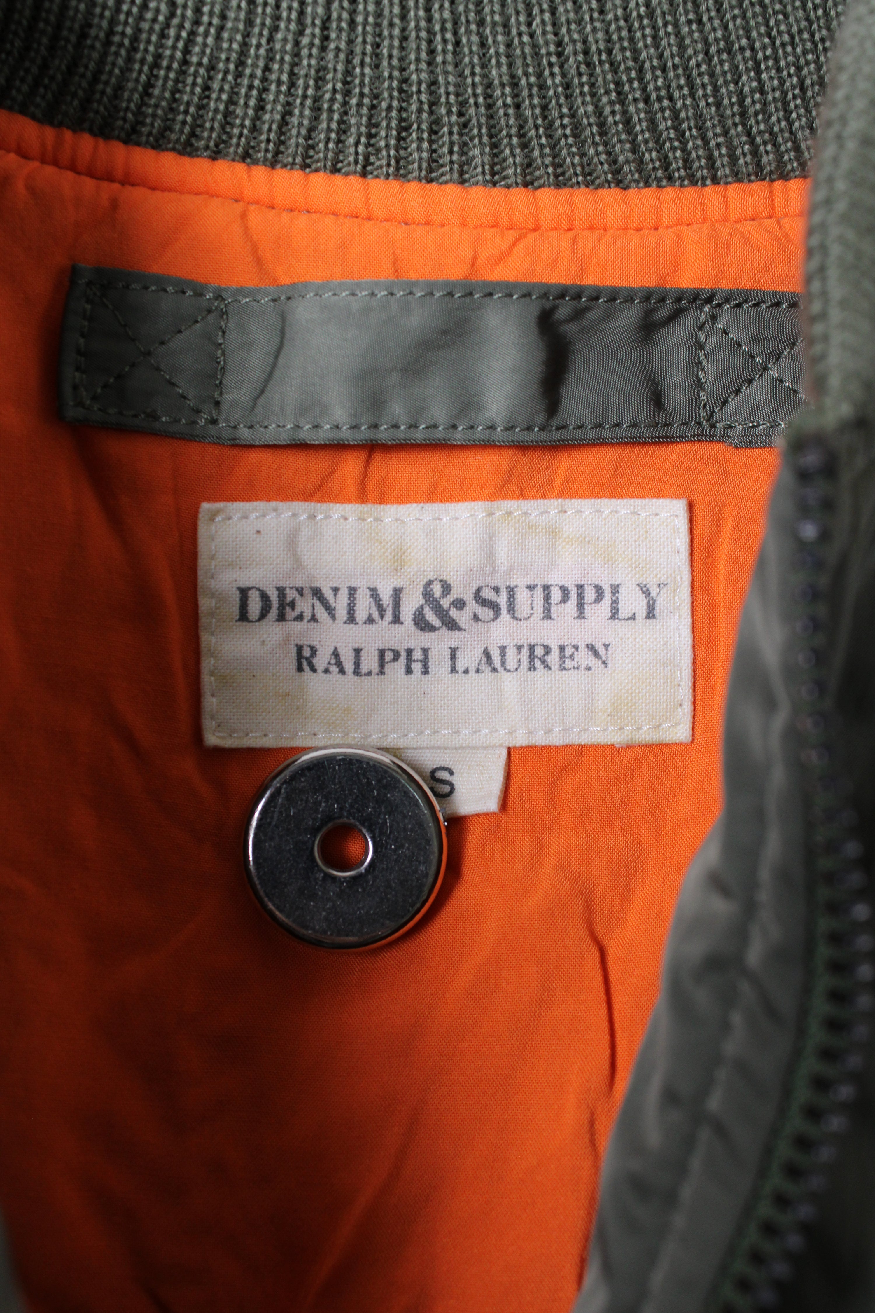 RALPH LAUREN MA-1 BOMBER JACKET GREEN - S