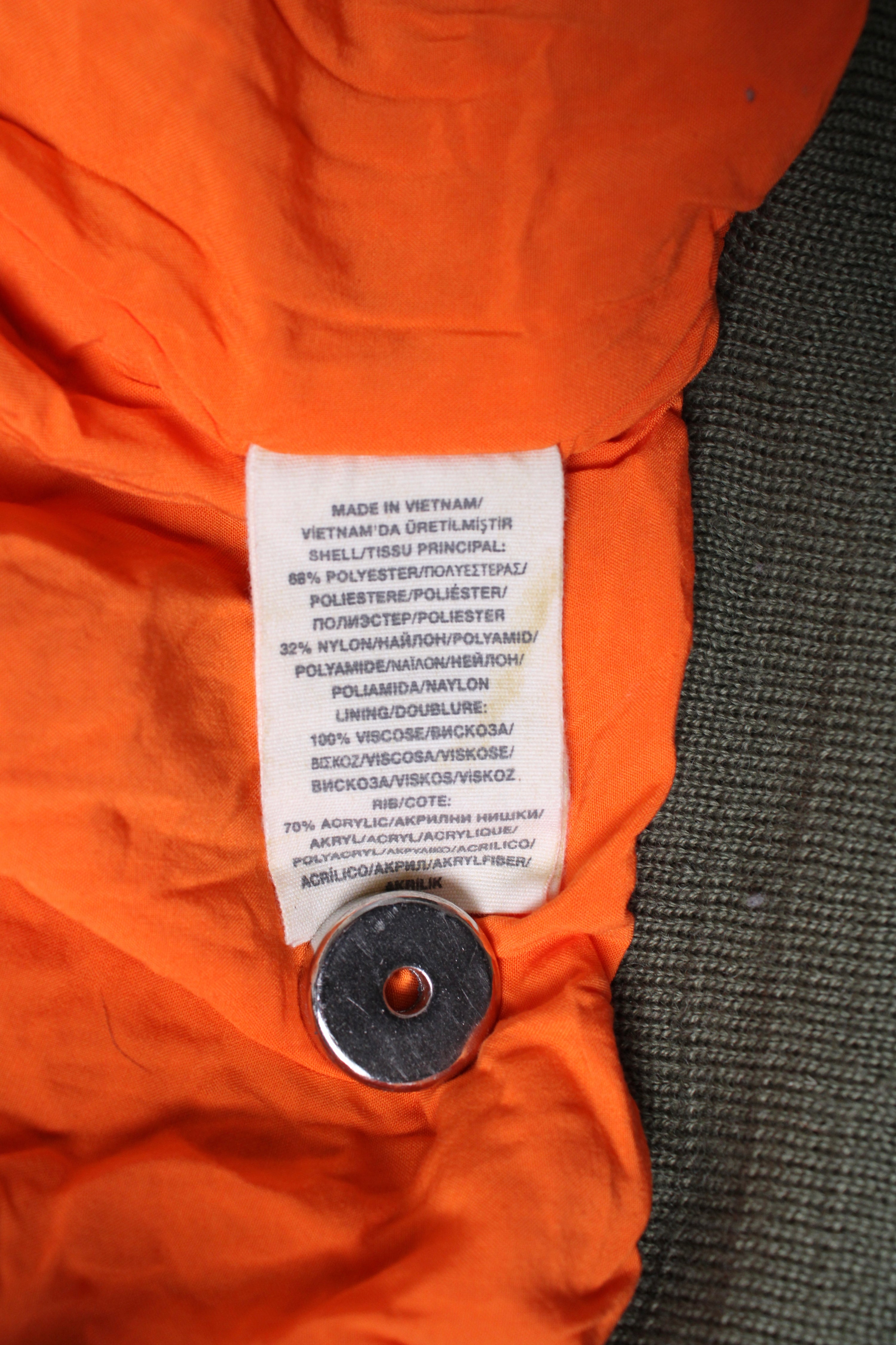 RALPH LAUREN MA-1 BOMBER JACKET GREEN - S