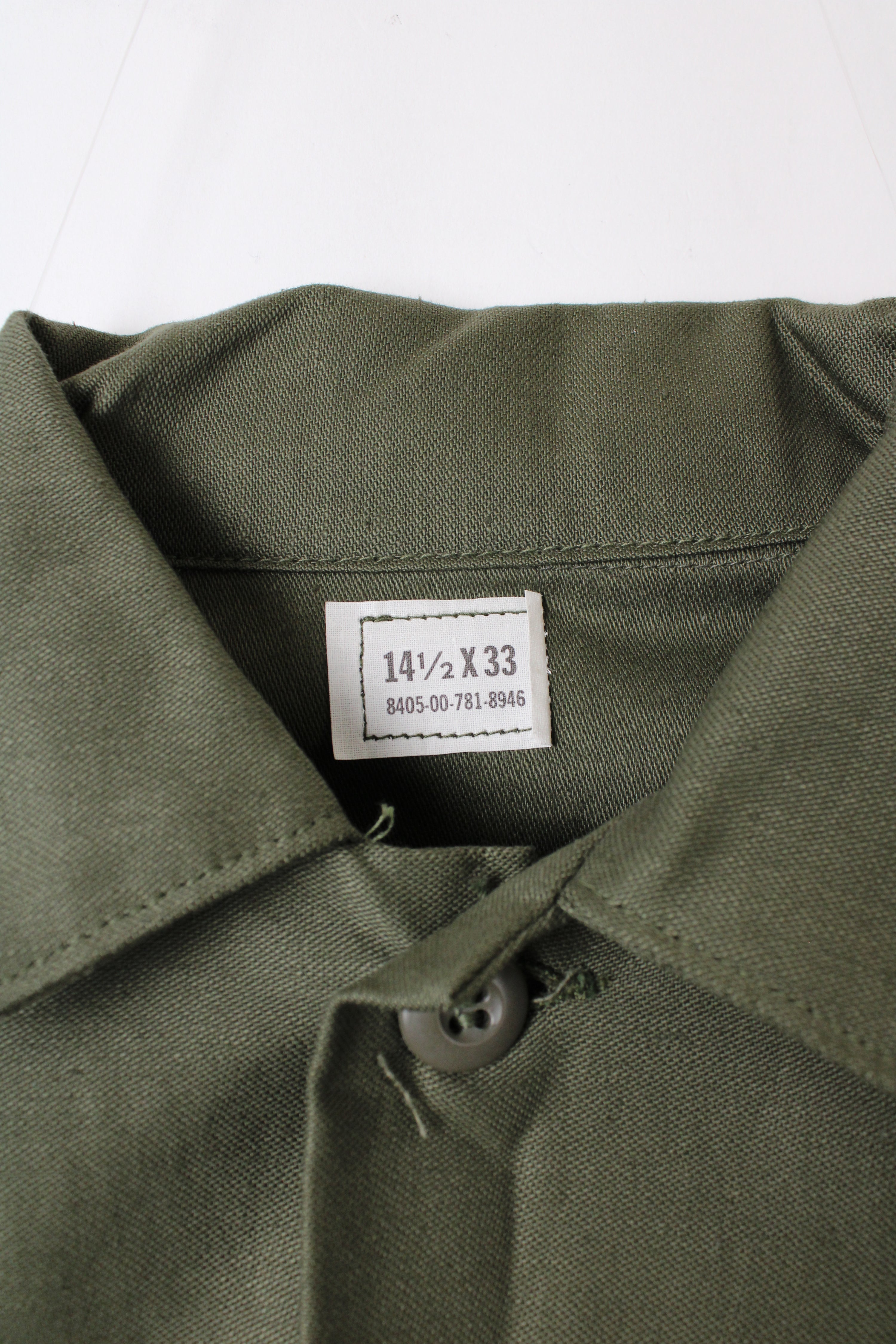 US ARMY OG 107 FATIGUE SHIRT GREEN - M/L