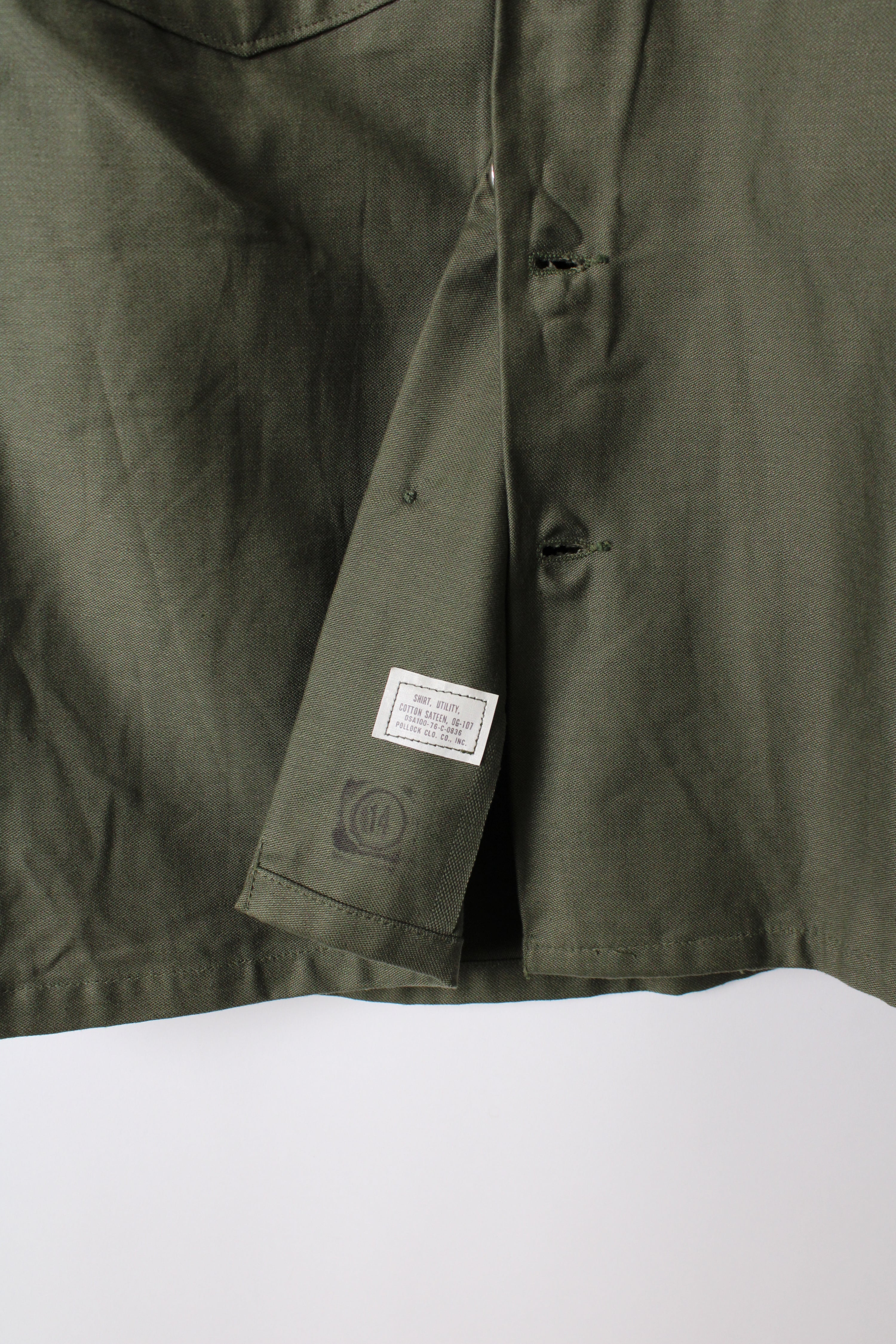 US ARMY OG 107 FATIGUE SHIRT GREEN - M/L