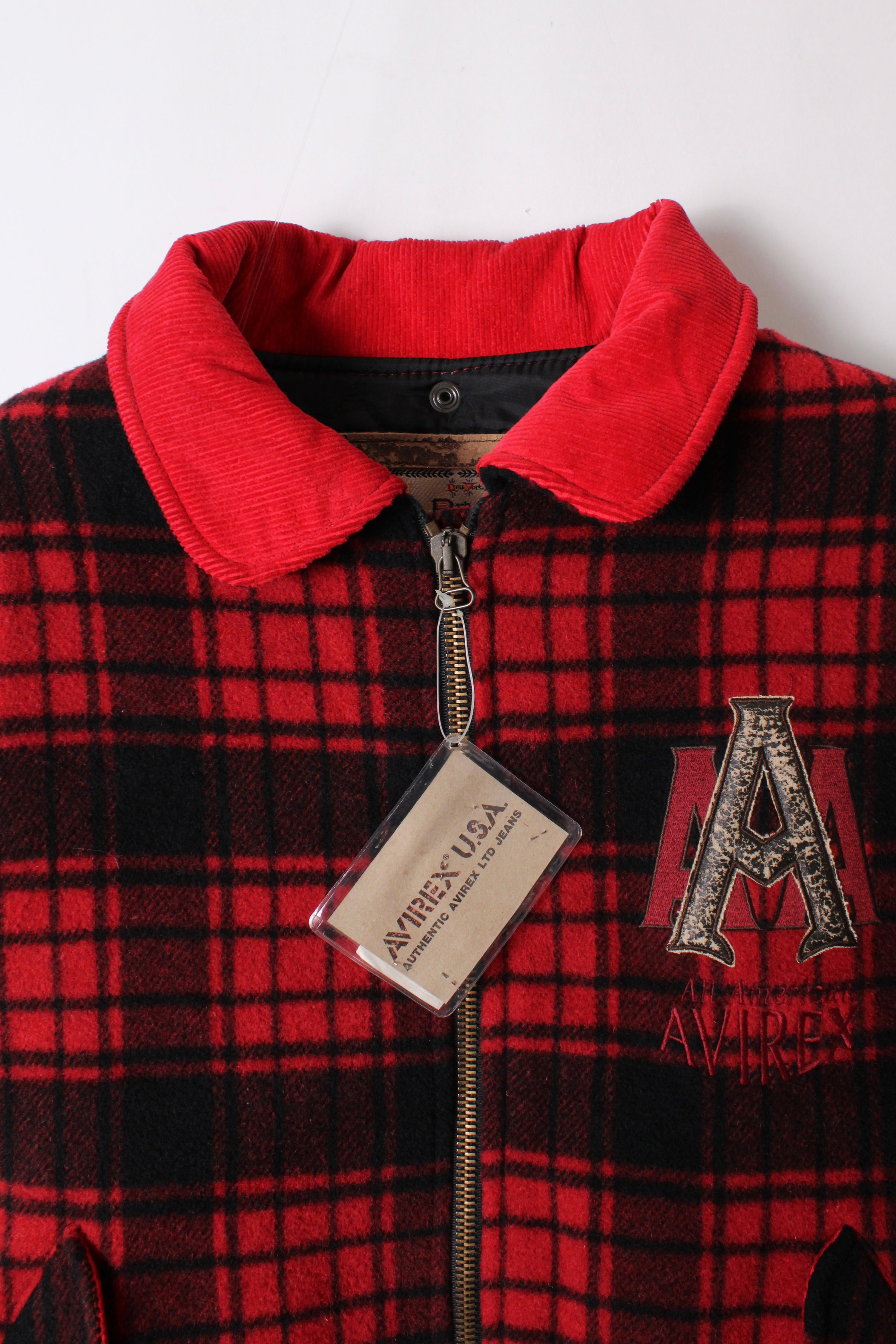 AVIREX BUFFALO TARTAN PLAID LUMBERJACK JACKET - L