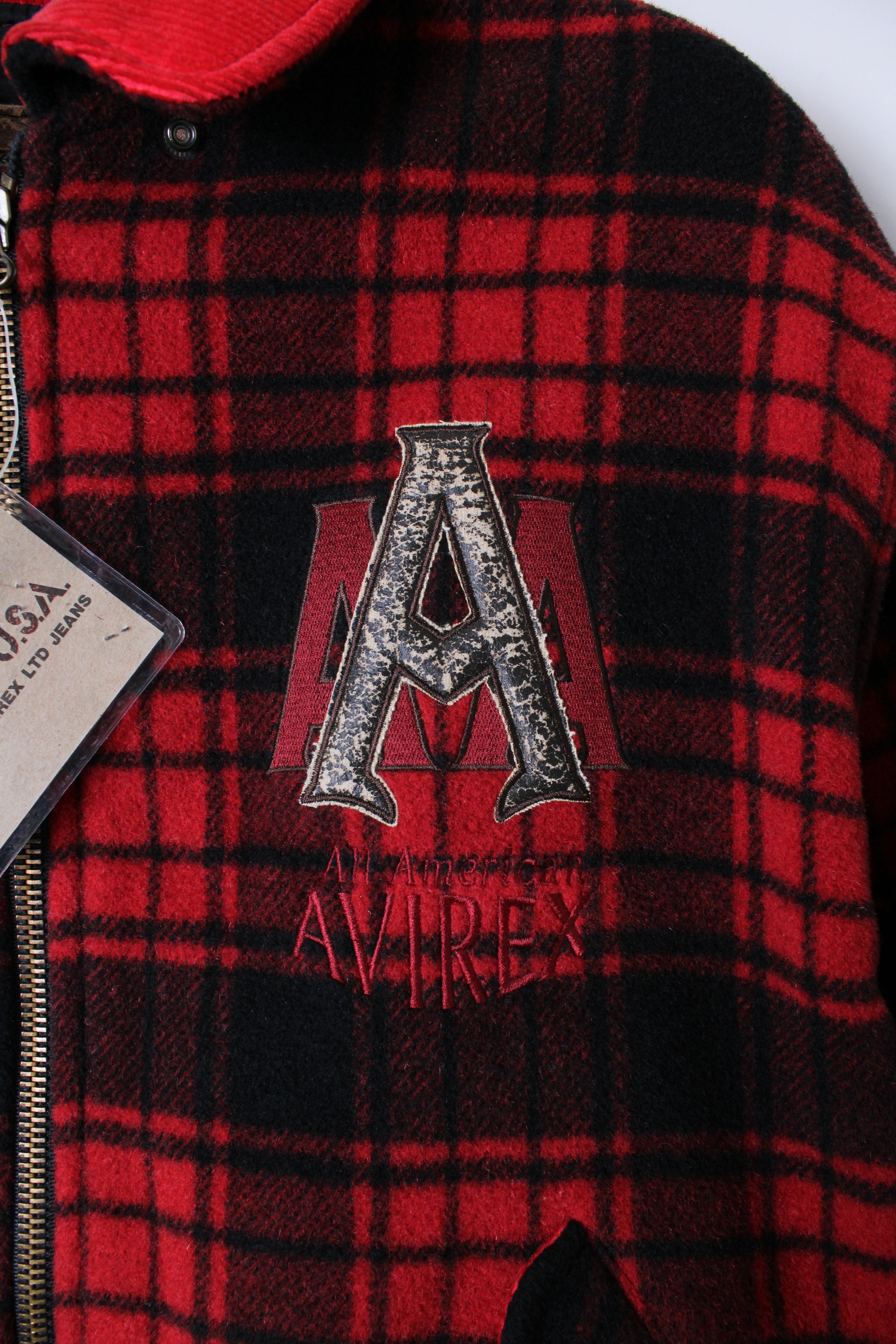 AVIREX BUFFALO TARTAN PLAID LUMBERJACK JACKET - L