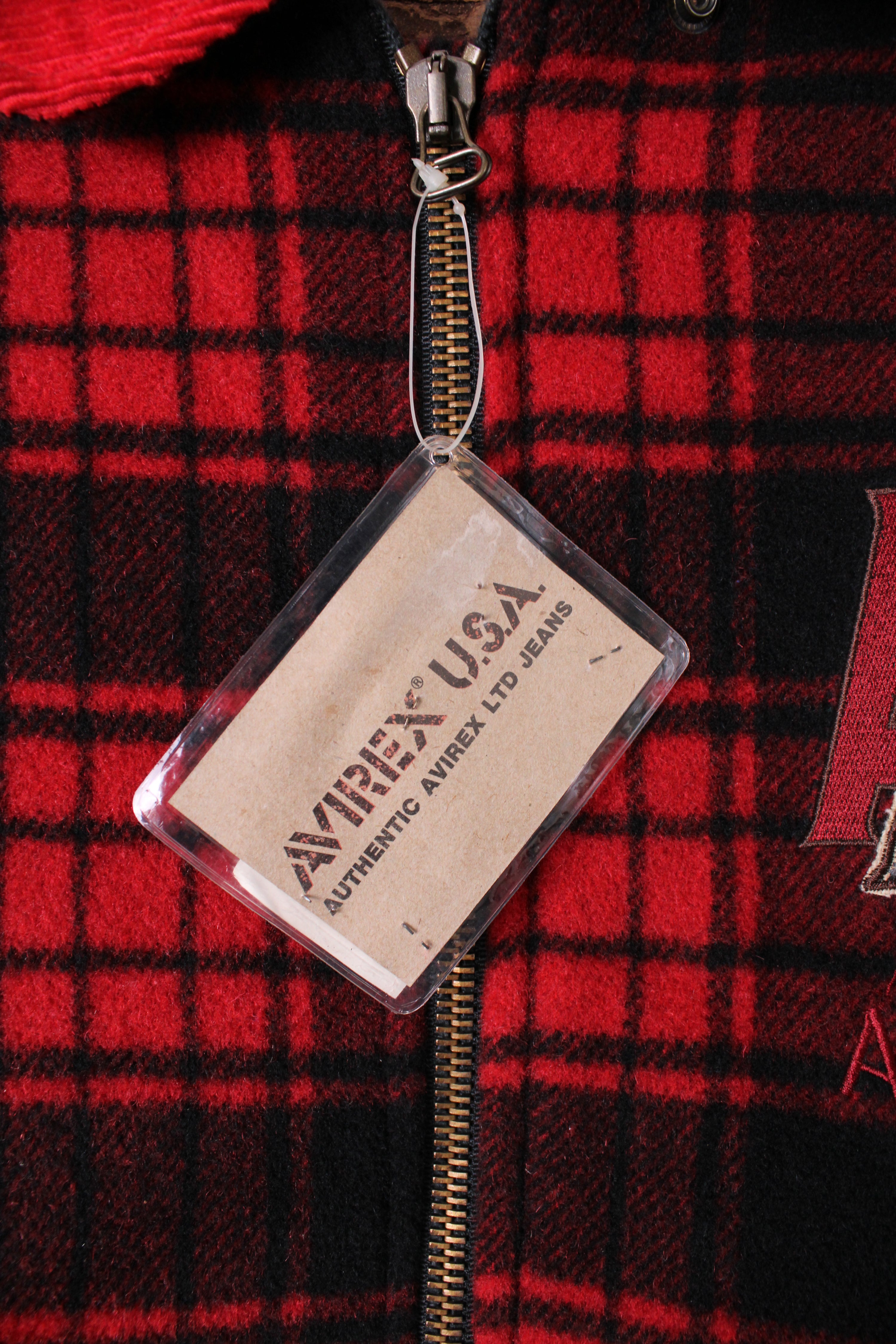 AVIREX BUFFALO TARTAN PLAID LUMBERJACK JACKET - L