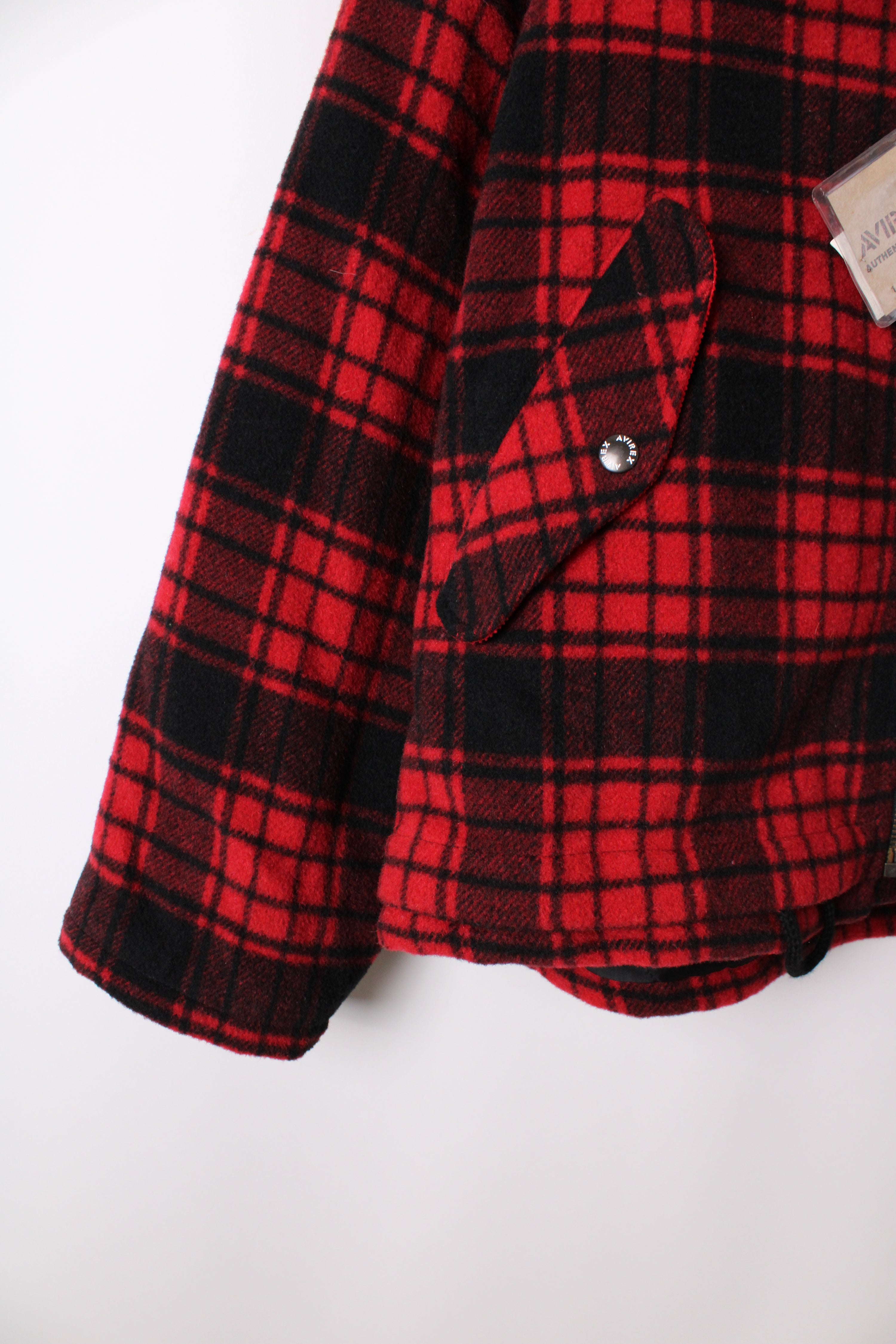 AVIREX BUFFALO TARTAN PLAID LUMBERJACK JACKET - L